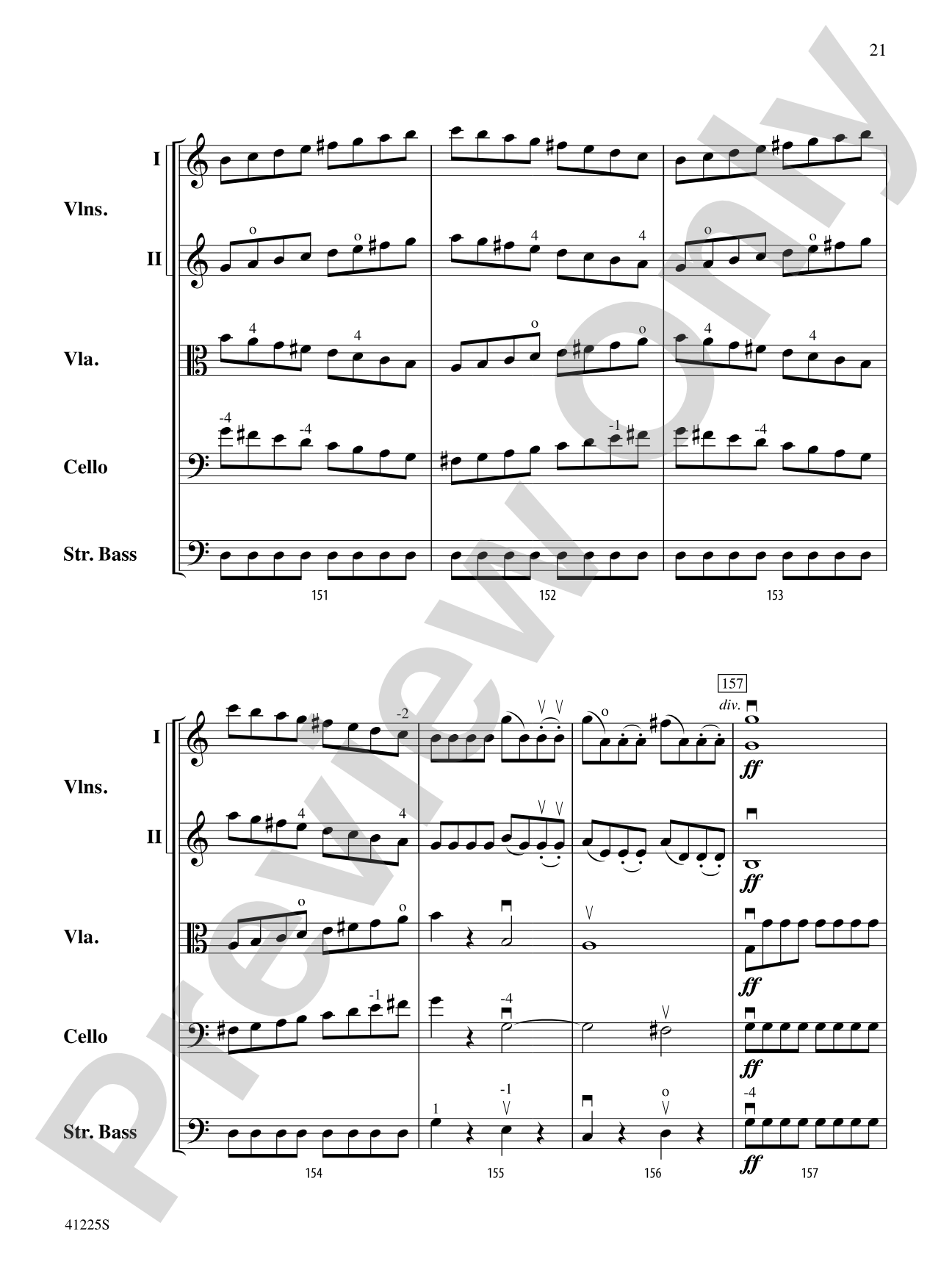 Sinfonia No. 9 in C Major: String Orchestra Conductor Score & Parts