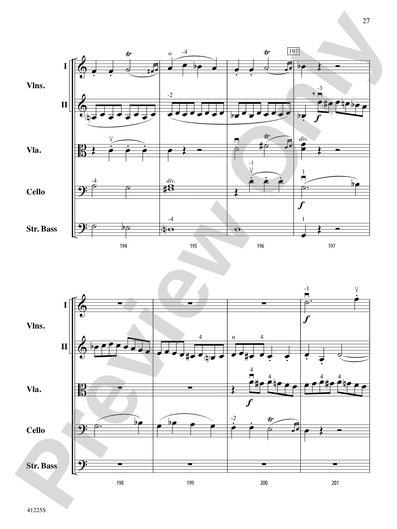 Sinfonia No. 9 in C Major: String Orchestra Conductor Score & Parts