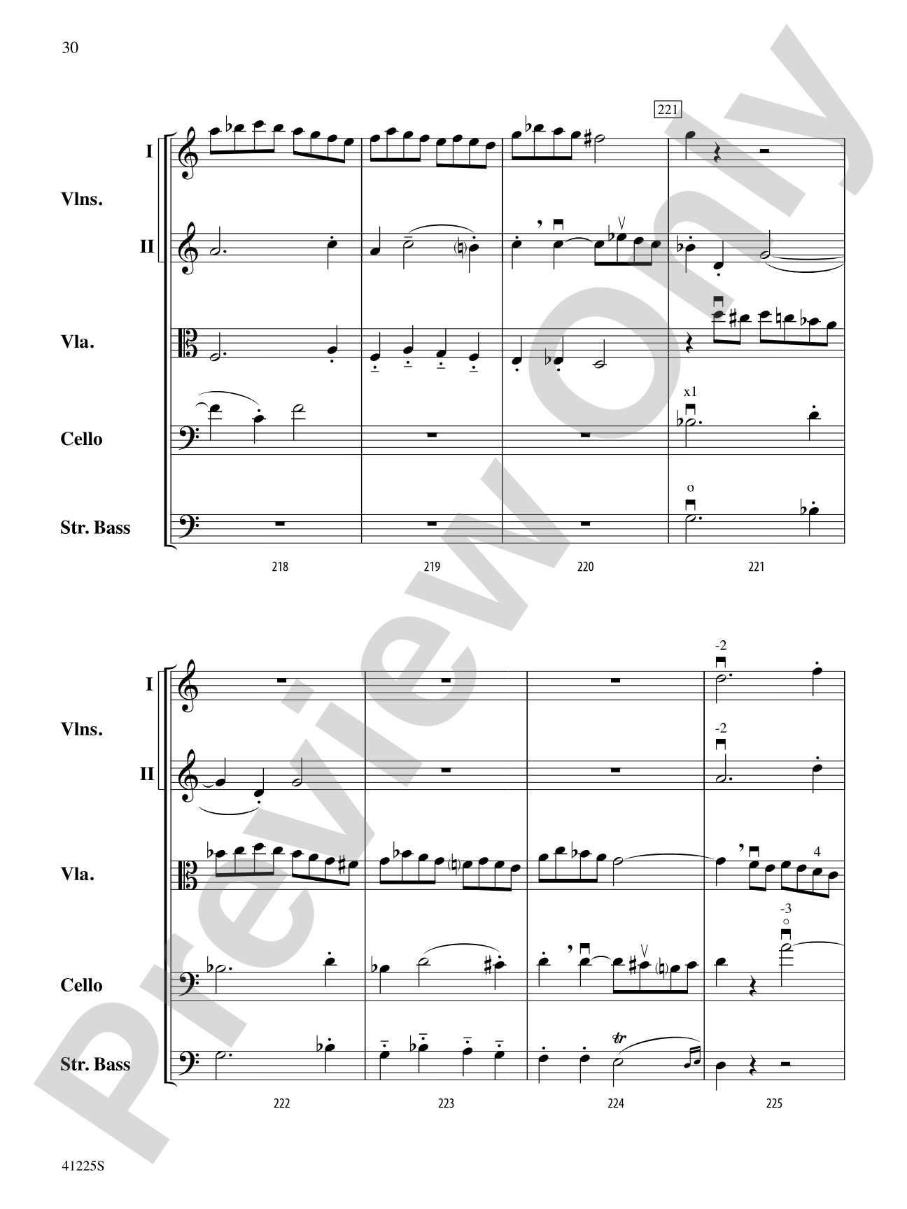 Sinfonia No. 9 in C Major: String Orchestra Conductor Score & Parts