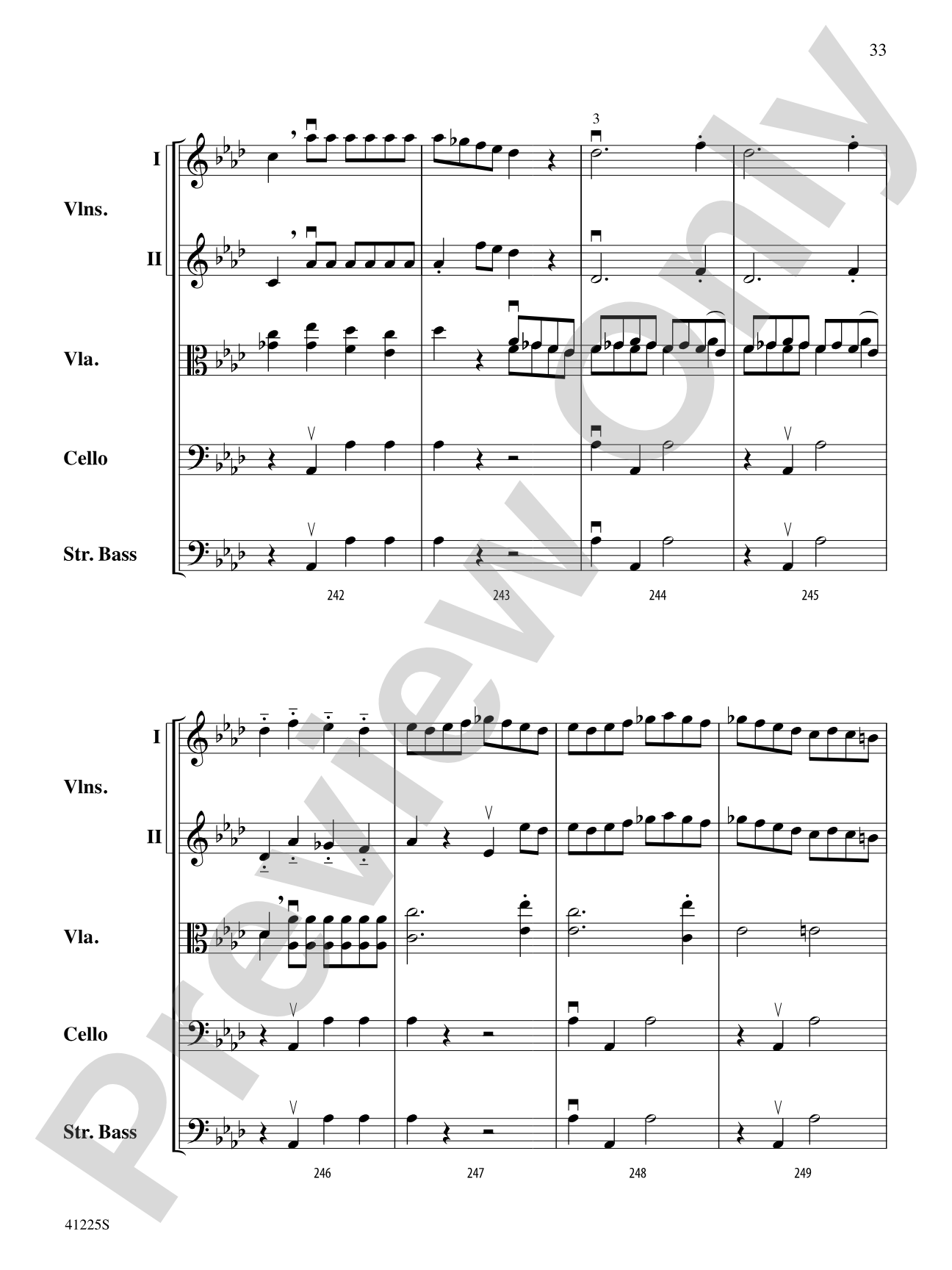 Sinfonia No. 9 in C Major: String Orchestra Conductor Score & Parts