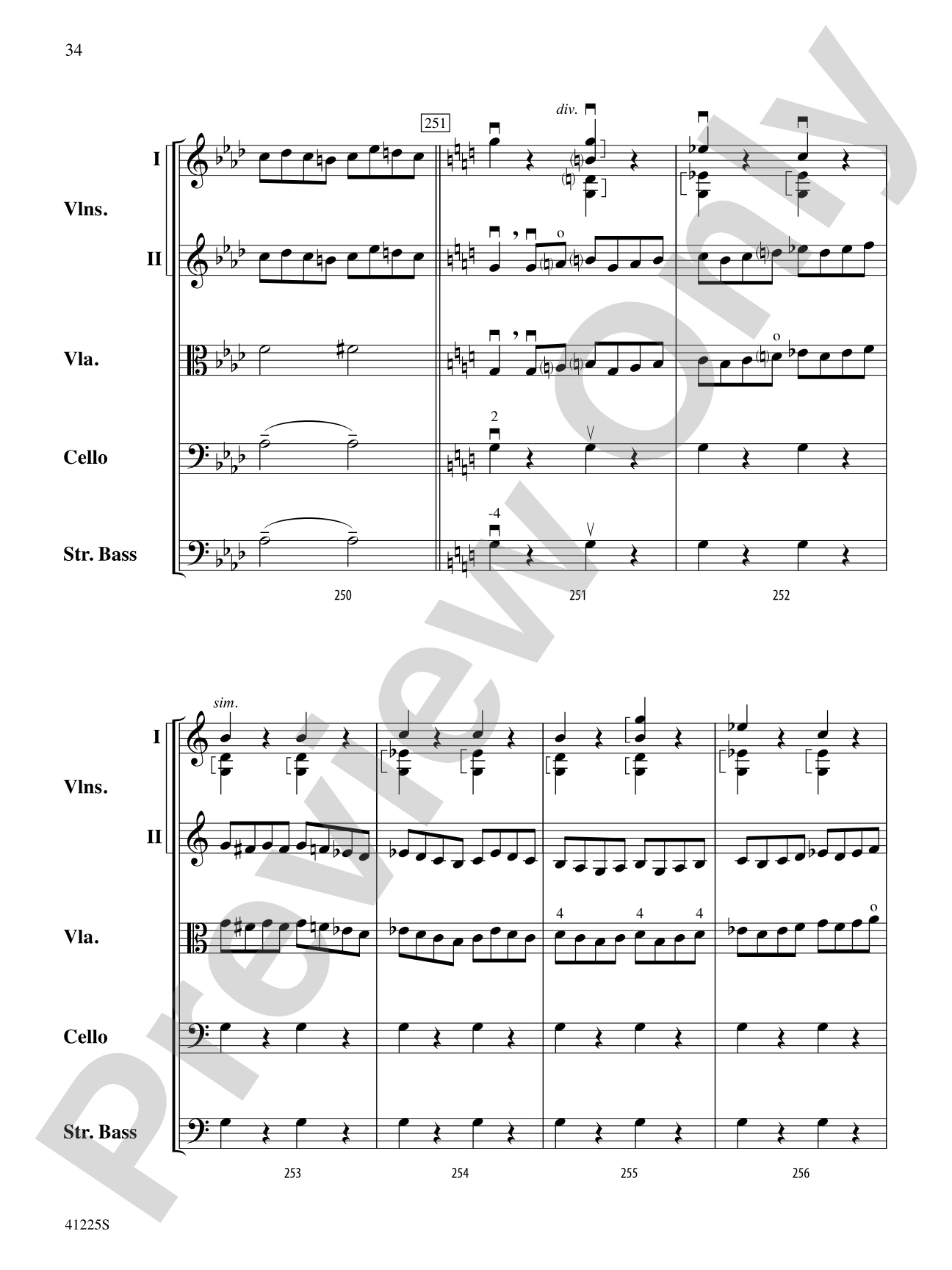 Sinfonia No. 9 in C Major: String Orchestra Conductor Score & Parts