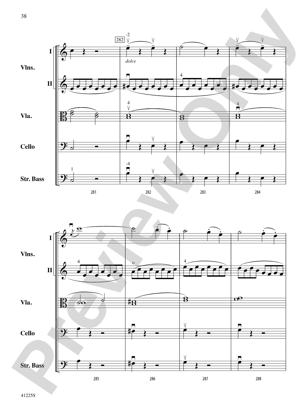 Sinfonia No. 9 in C Major: String Orchestra Conductor Score & Parts