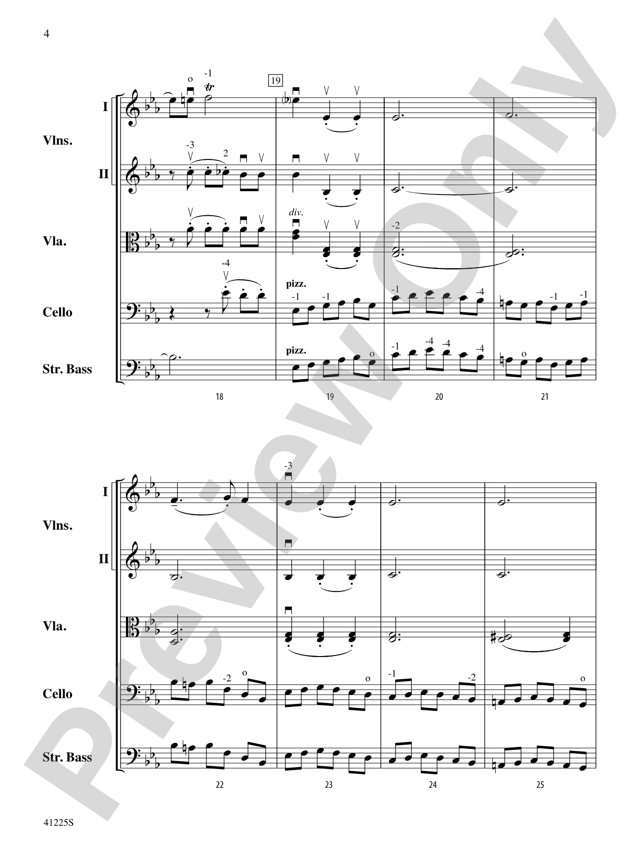 Sinfonia No. 9 in C Major: String Orchestra Conductor Score & Parts