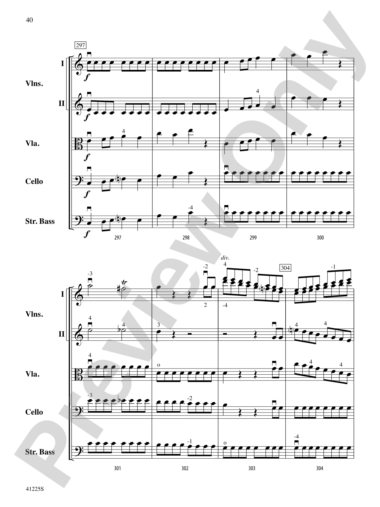 Sinfonia No. 9 in C Major: String Orchestra Conductor Score & Parts