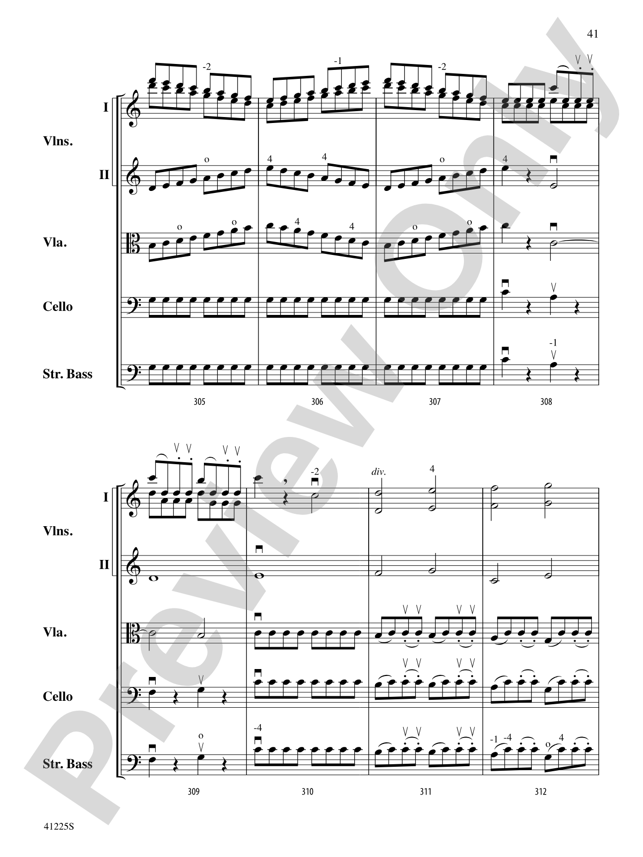 Sinfonia No. 9 in C Major: String Orchestra Conductor Score & Parts