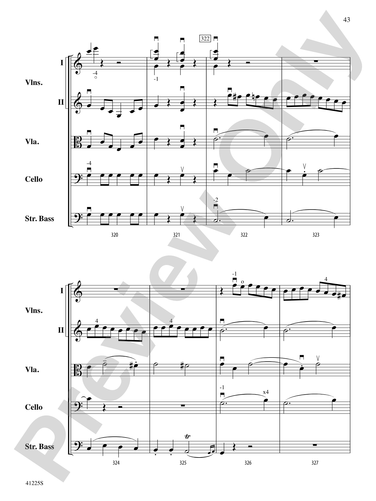 Sinfonia No. 9 in C Major: String Orchestra Conductor Score & Parts