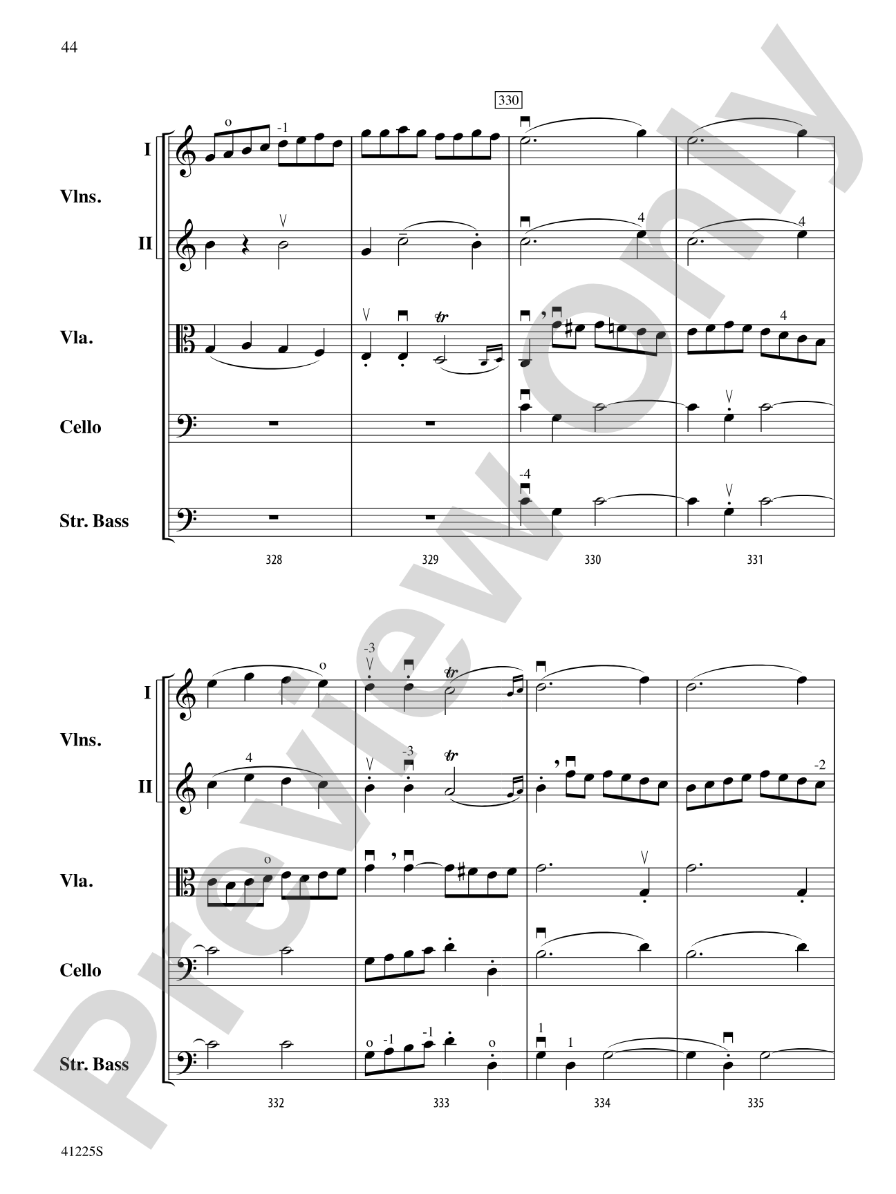 Sinfonia No. 9 in C Major: String Orchestra Conductor Score & Parts