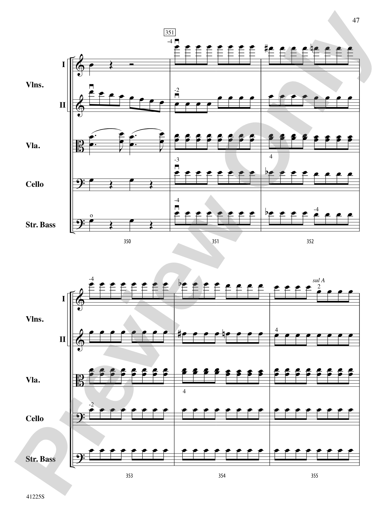 Sinfonia No. 9 in C Major: String Orchestra Conductor Score & Parts