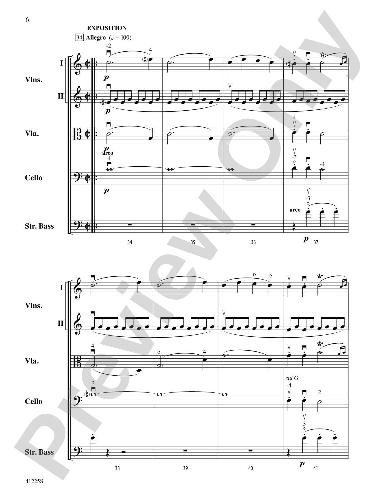 Sinfonia No. 9 in C Major: String Orchestra Conductor Score & Parts