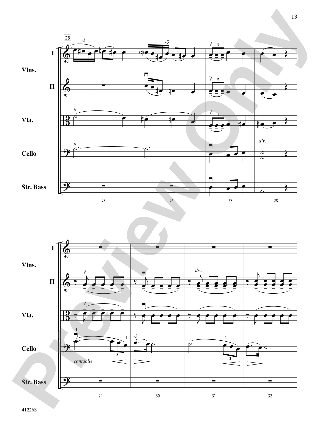 Three Lyric Pieces: String Orchestra Conductor Score & Parts