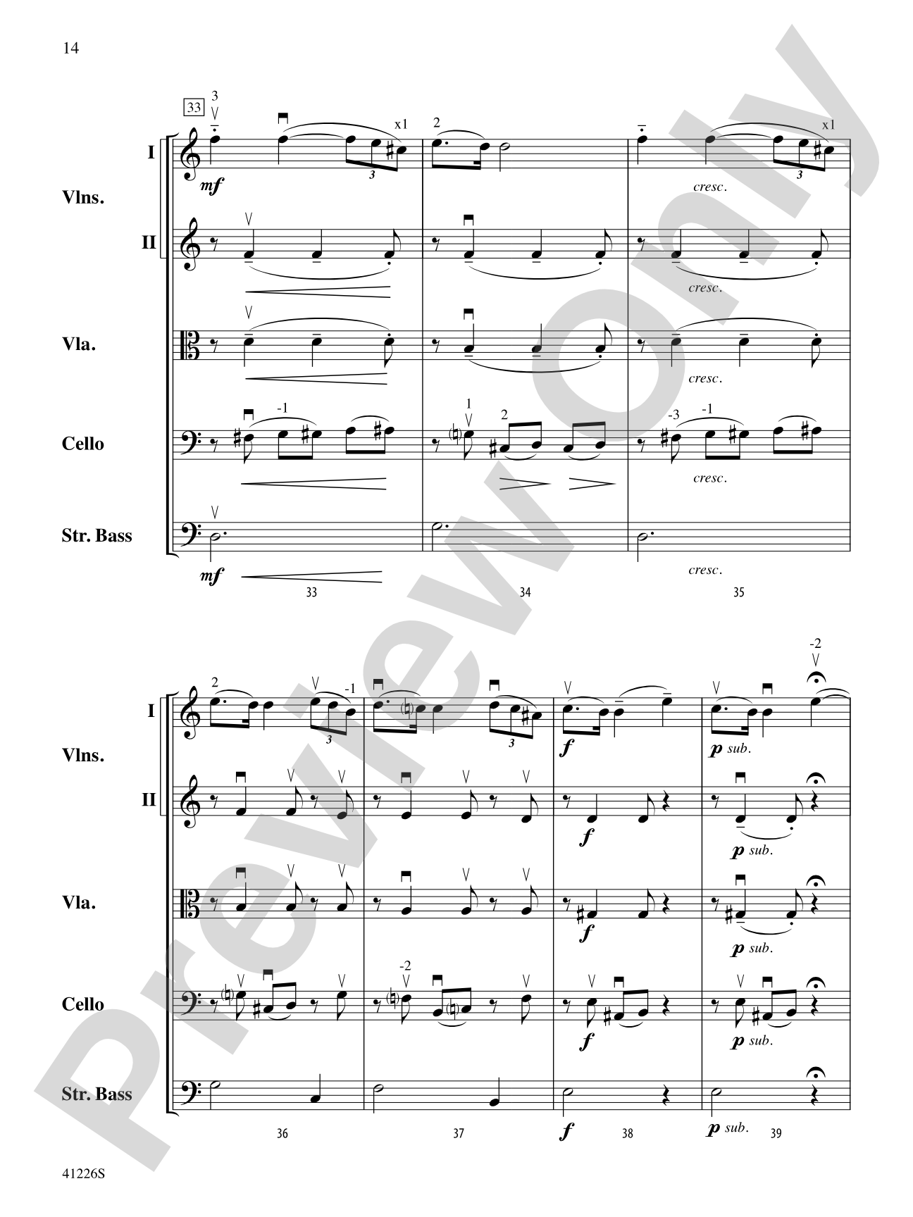 Three Lyric Pieces: String Orchestra Conductor Score & Parts