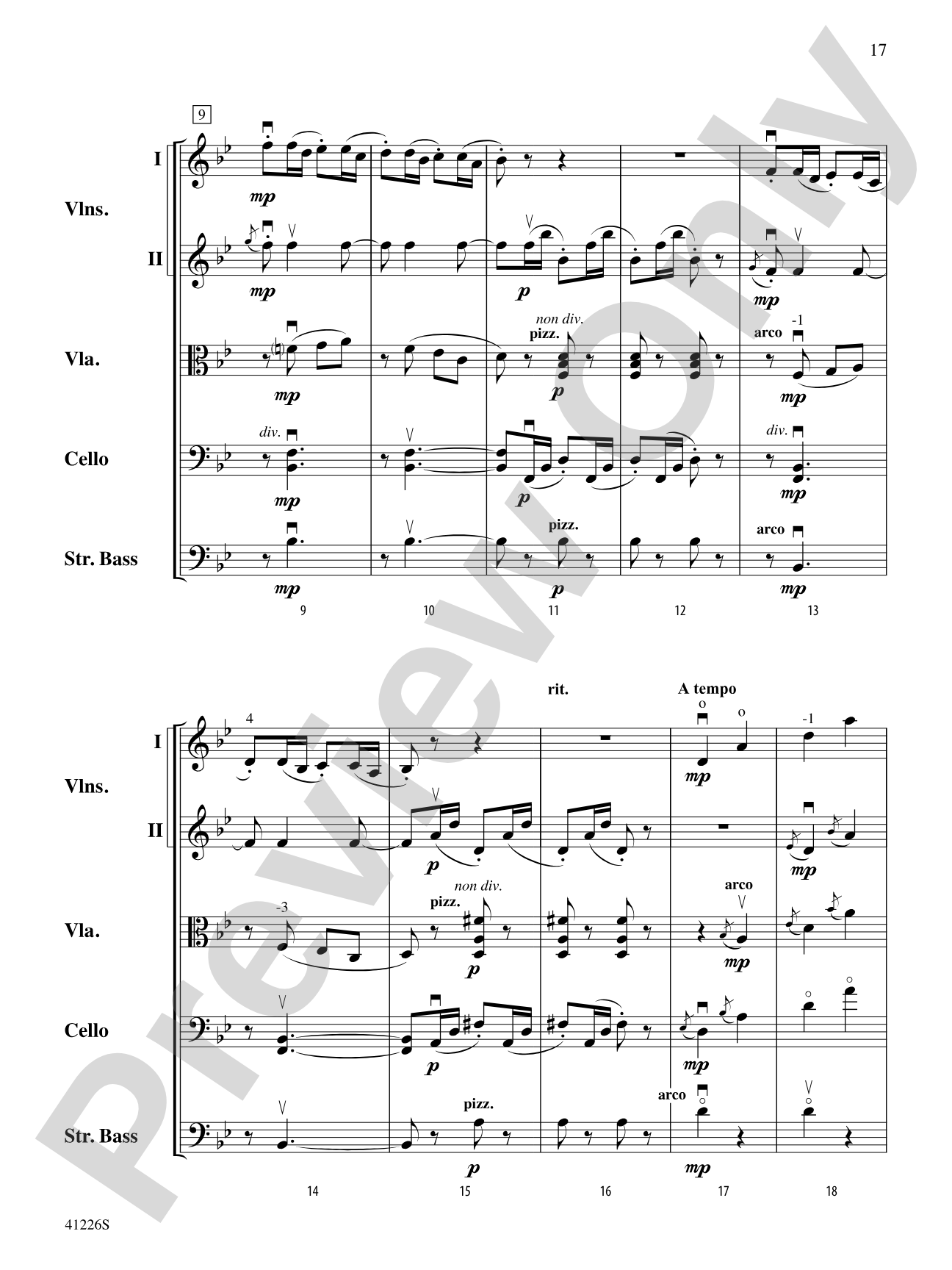 Three Lyric Pieces: String Orchestra Conductor Score & Parts