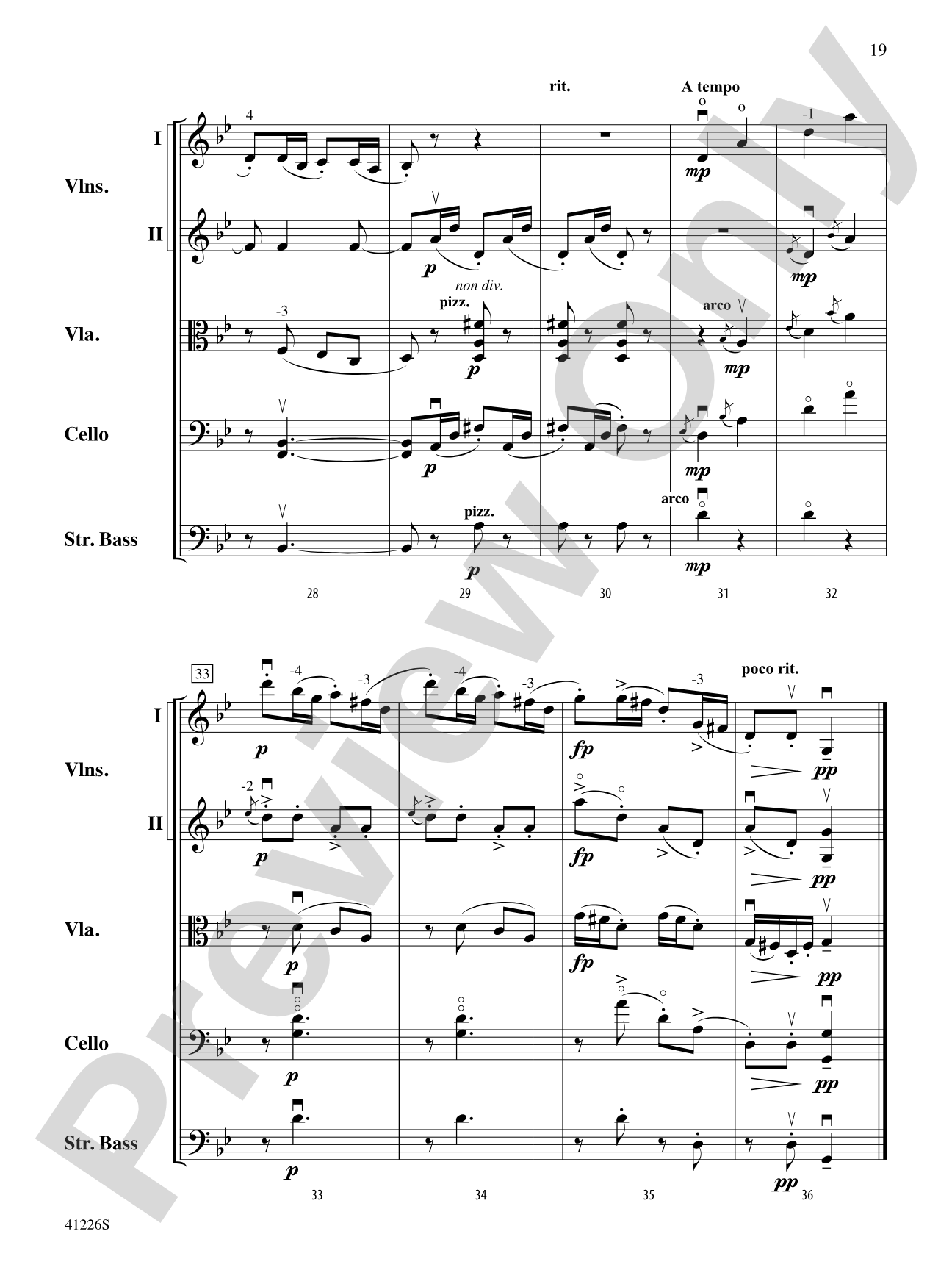 Three Lyric Pieces: String Orchestra Conductor Score & Parts