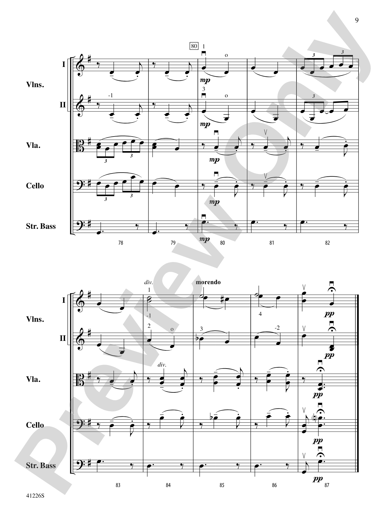 Three Lyric Pieces: String Orchestra Conductor Score & Parts