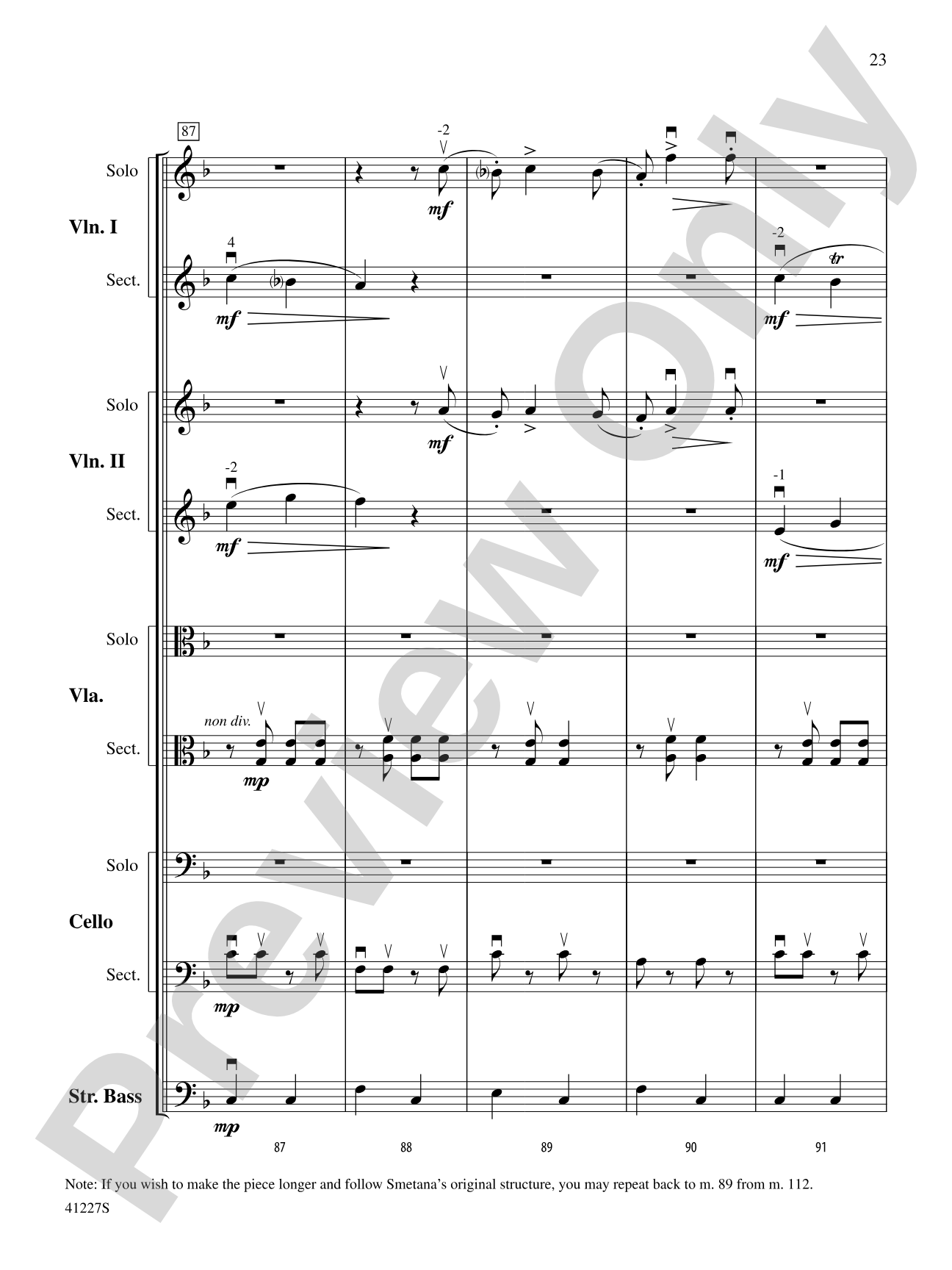 Dance of the Comedians (from the opera The Bartered Bride): String Orchestra Conductor Score & Parts