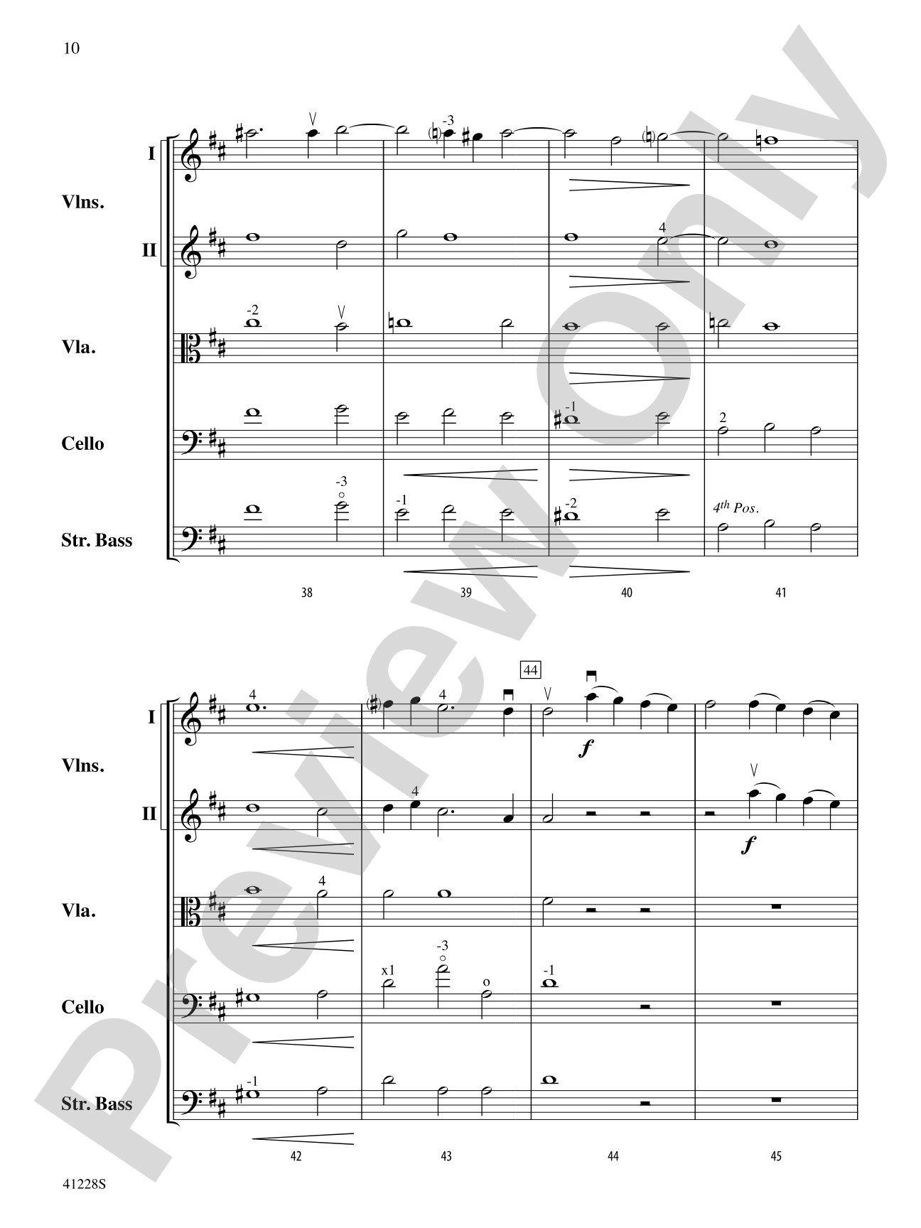 Concerto in D: String Orchestra Conductor Score & Parts