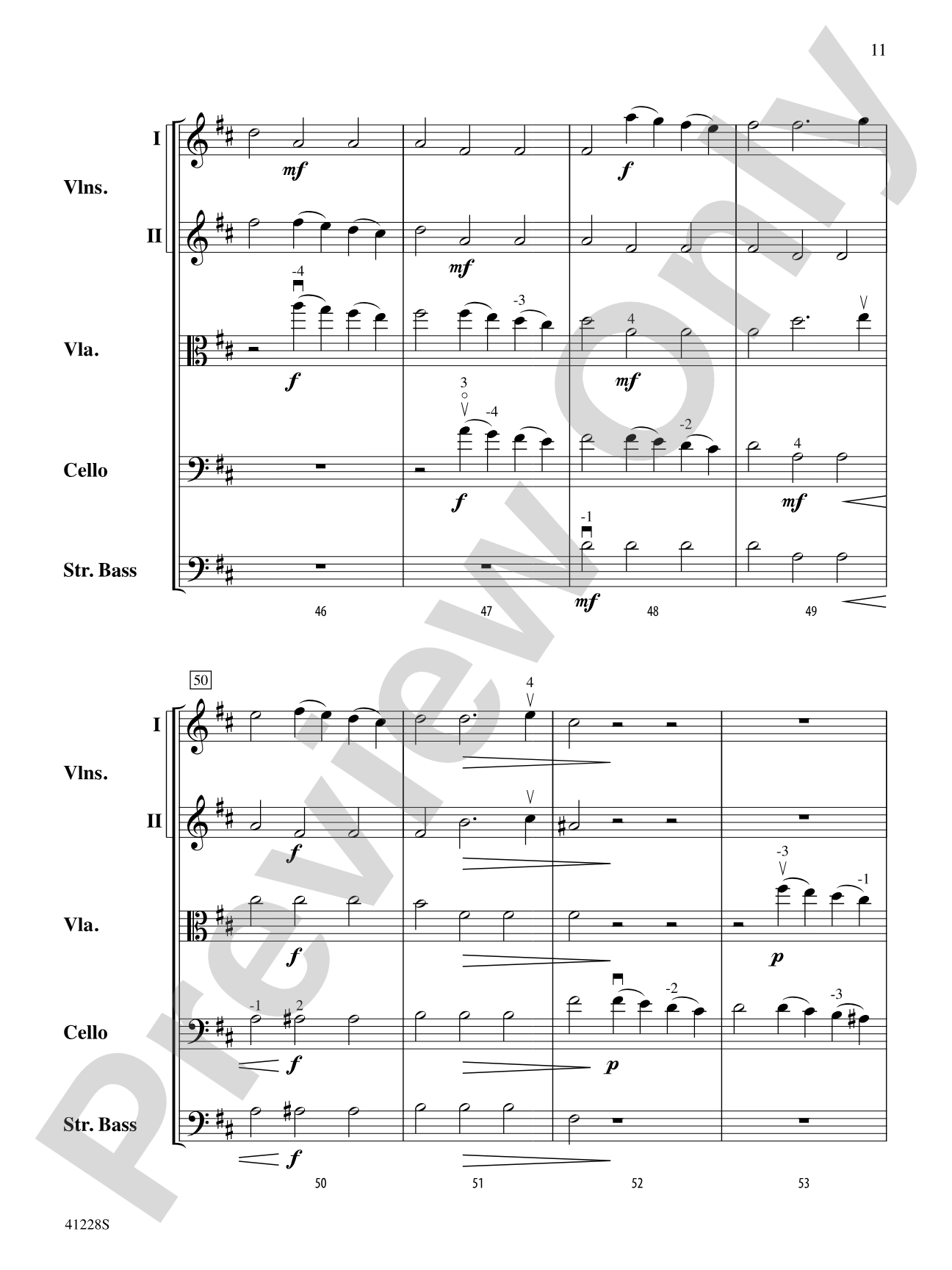 Concerto in D: String Orchestra Conductor Score & Parts