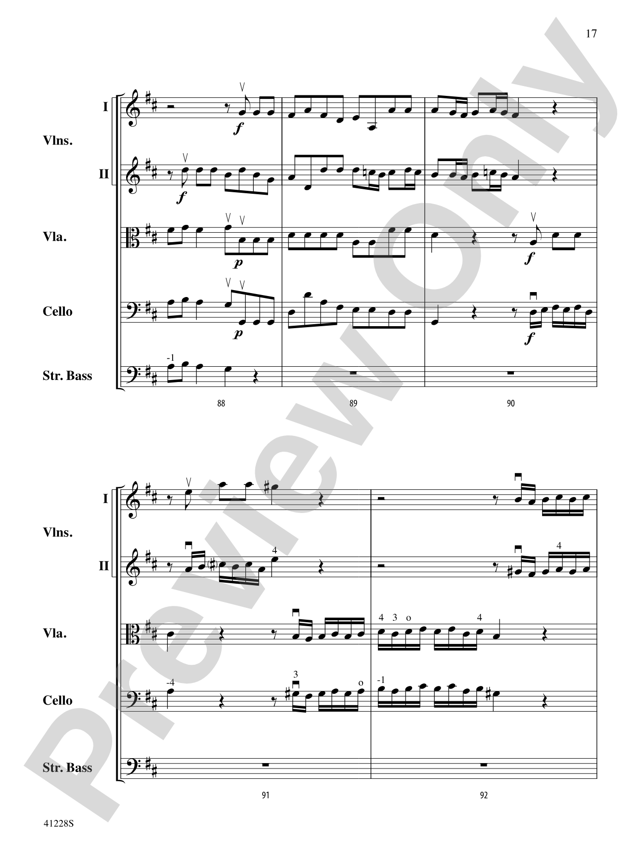 Concerto in D: String Orchestra Conductor Score & Parts