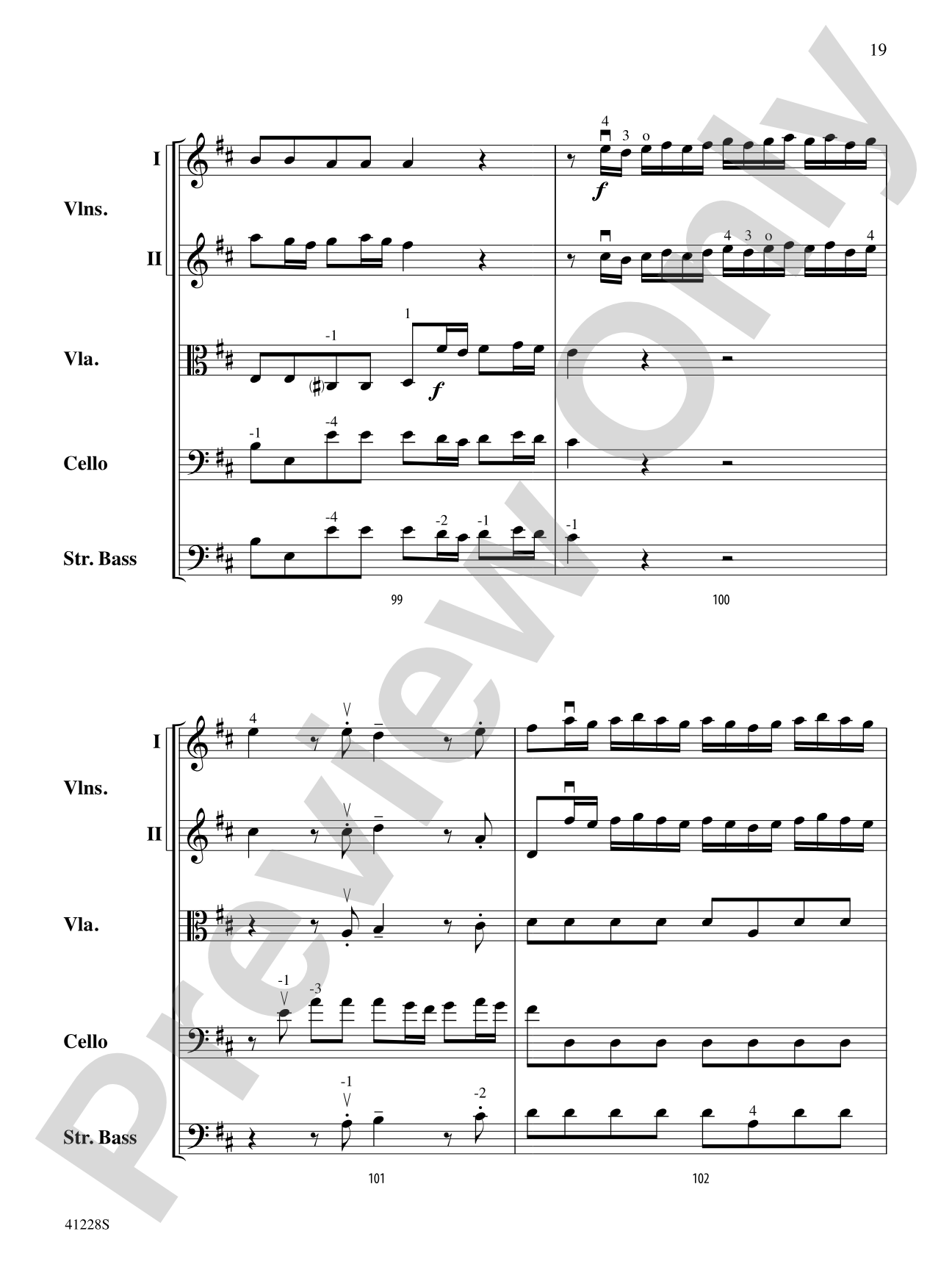 Concerto in D: String Orchestra Conductor Score & Parts