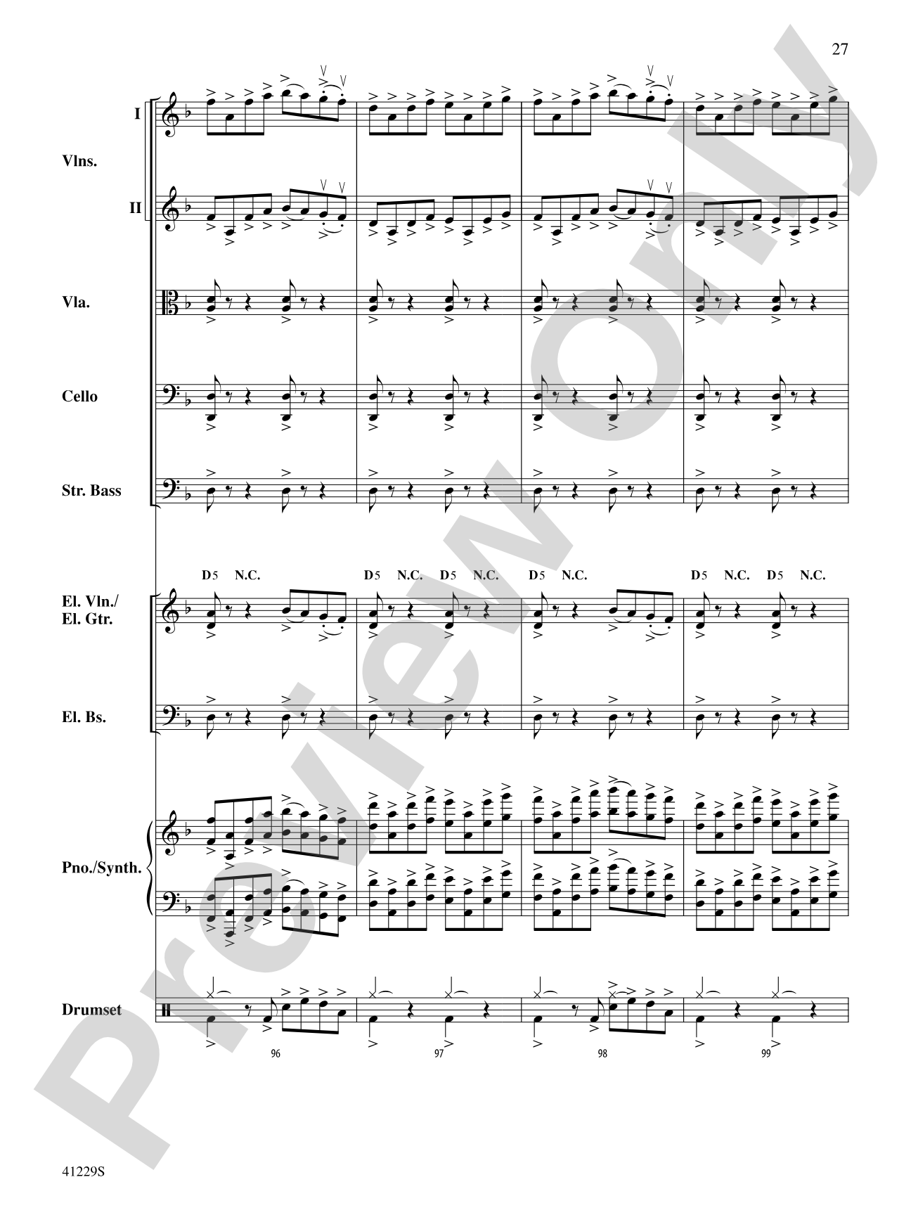 Winter Palace: String Orchestra Conductor Score & Parts