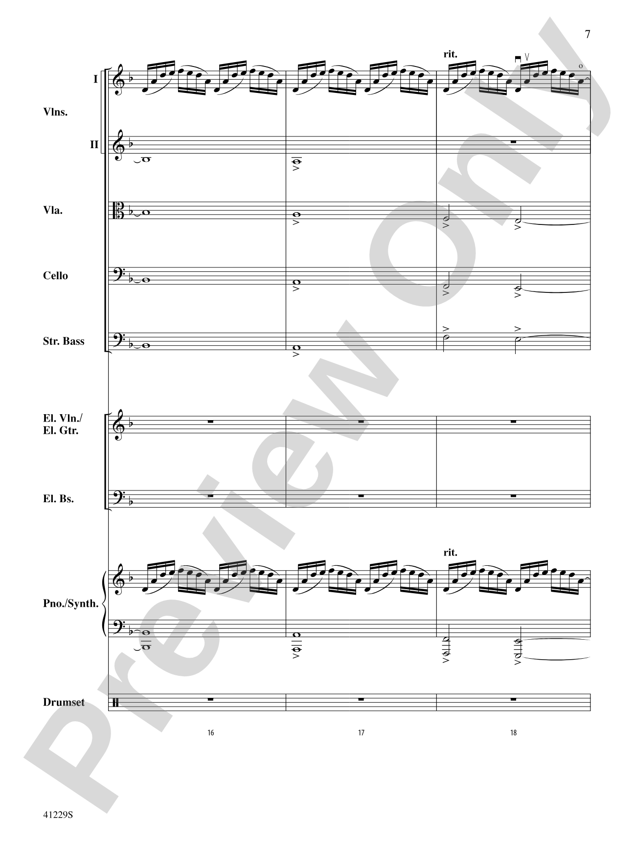 Winter Palace: String Orchestra Conductor Score & Parts