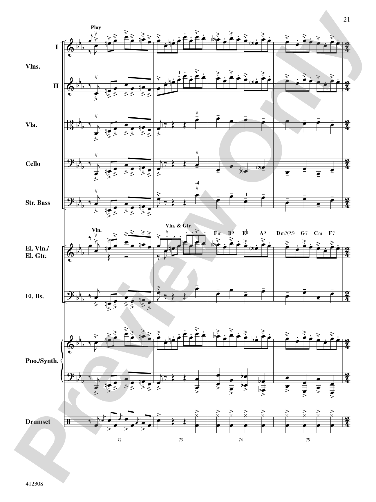 Dreams of Fireflies: String Orchestra Conductor Score & Parts