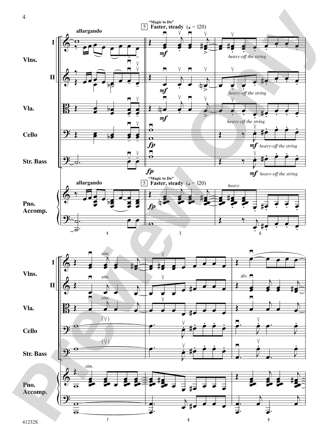 Pippin: String Orchestra Conductor Score & Parts