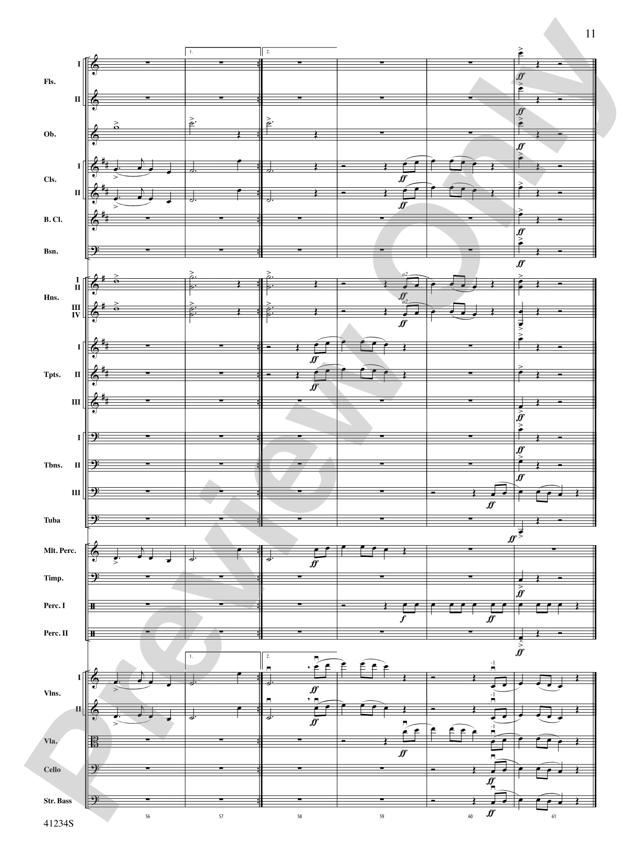 A Dance of Clowns (from A Midsummer Night's Dream): Full Orchestra Conductor Score & Parts