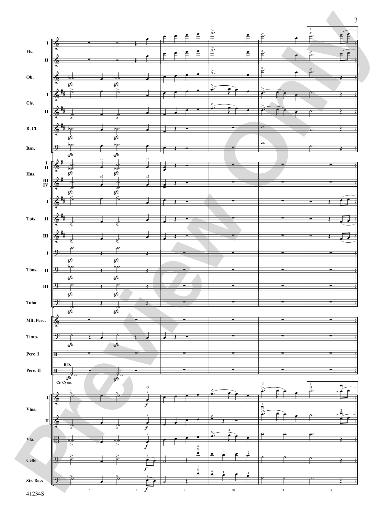 A Dance of Clowns (from A Midsummer Night's Dream): Full Orchestra Conductor Score & Parts