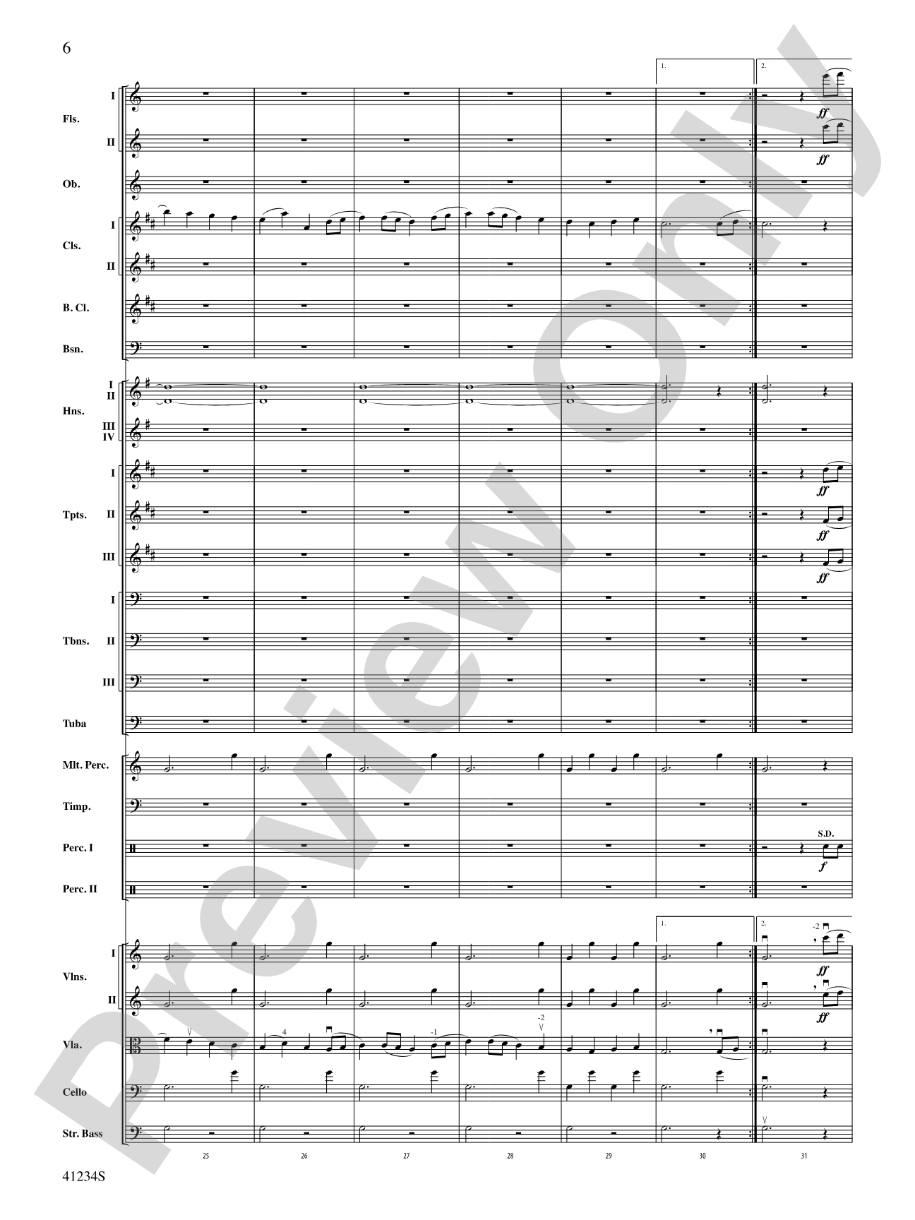 A Dance of Clowns (from A Midsummer Night's Dream): Full Orchestra Conductor Score & Parts