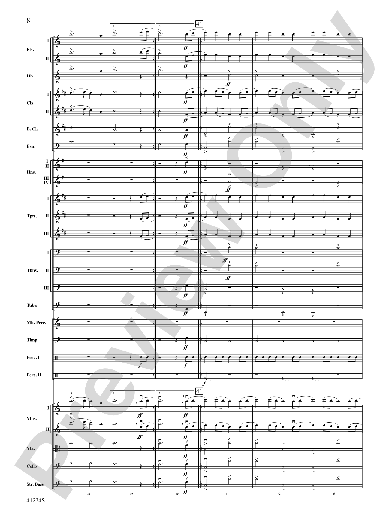 A Dance of Clowns (from A Midsummer Night's Dream): Full Orchestra Conductor Score & Parts