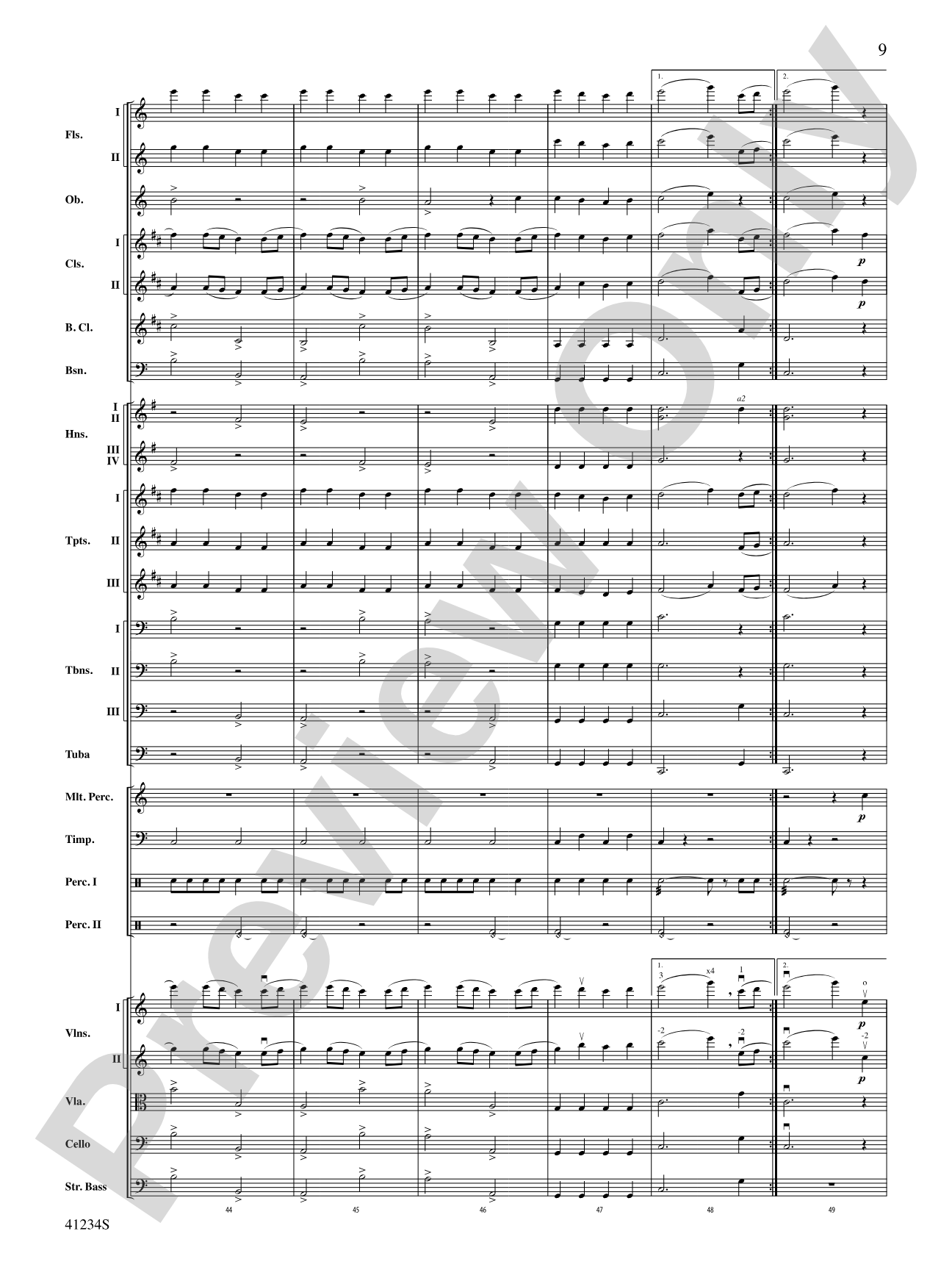 A Dance of Clowns (from A Midsummer Night's Dream): Full Orchestra Conductor Score & Parts