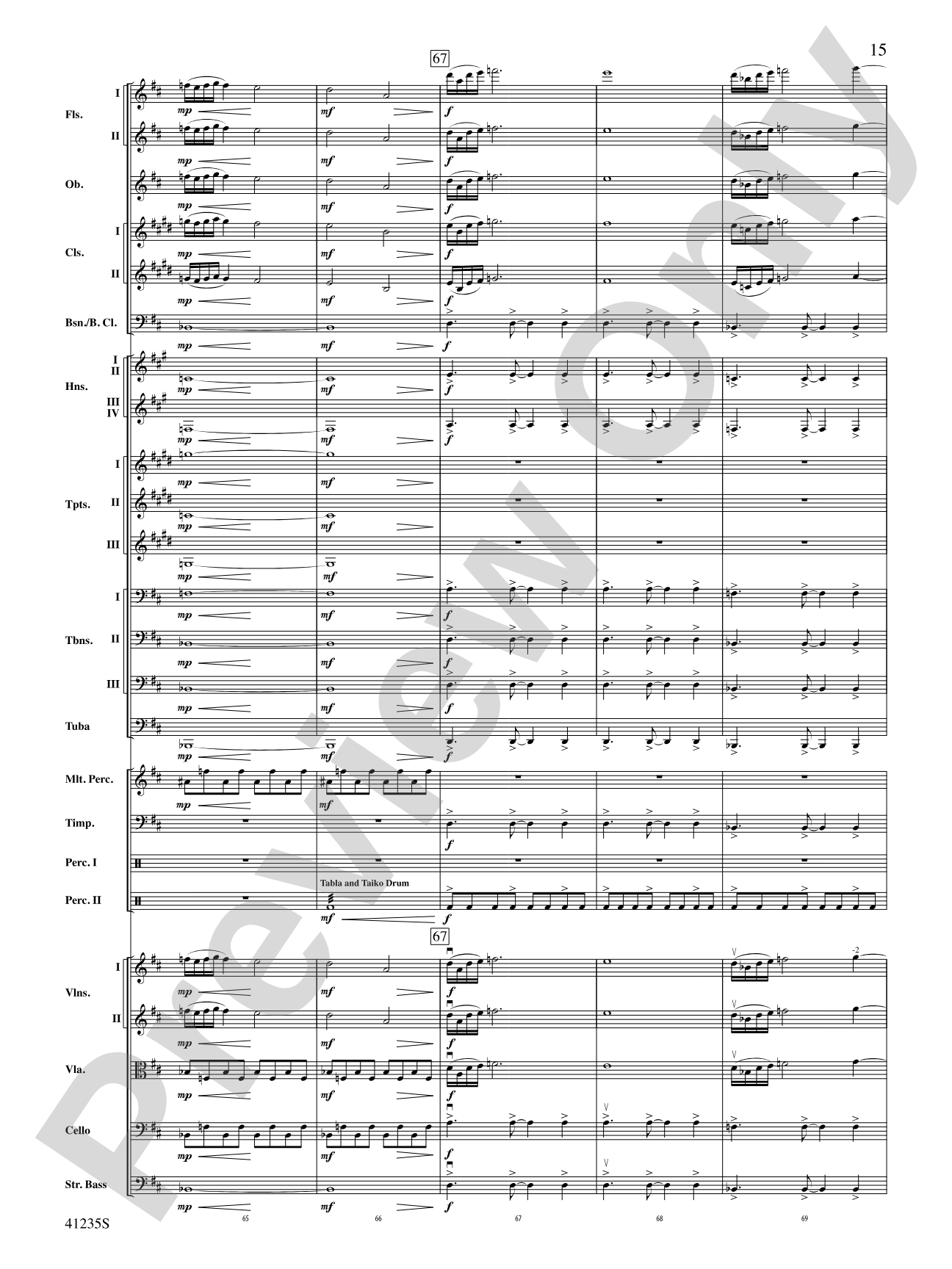 Beyond the Forest (from The Hobbit: The Desolation of Smaug): Score