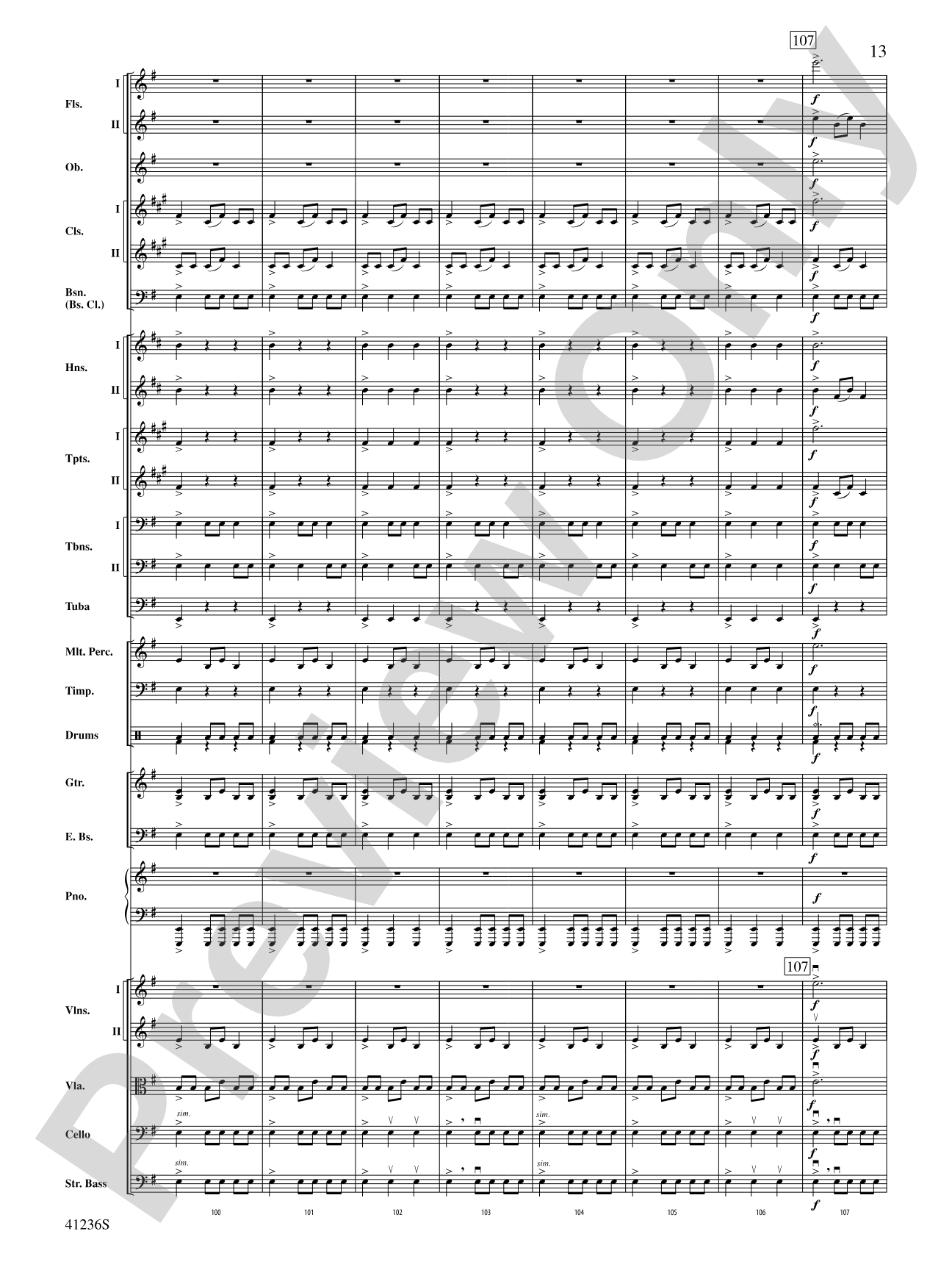 Christmas Eve/Sarajevo 12/24: Full Orchestra Conductor Score & Parts