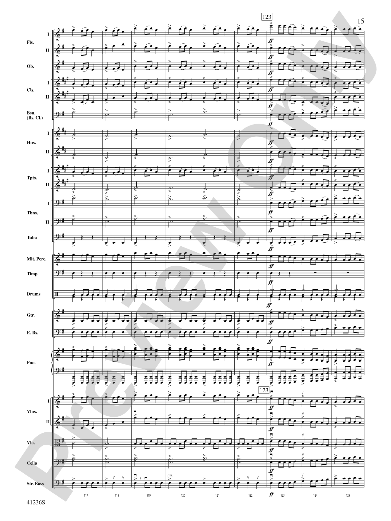 Christmas Eve/Sarajevo 12/24: Full Orchestra Conductor Score & Parts