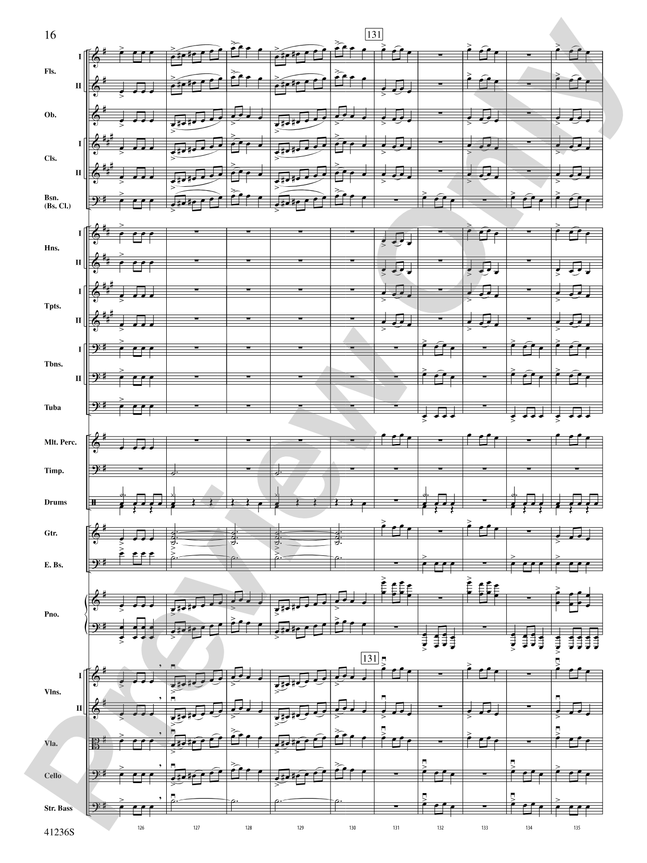 Christmas Eve/Sarajevo 12/24: Full Orchestra Conductor Score & Parts