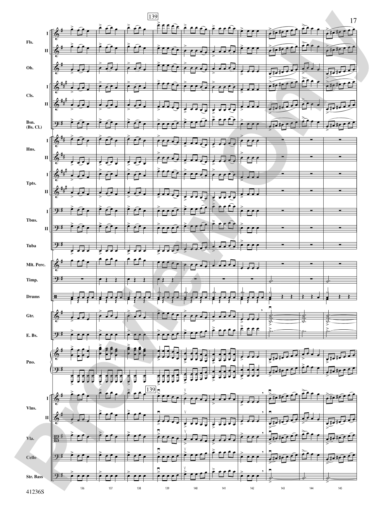 Christmas Eve/Sarajevo 12/24: Full Orchestra Conductor Score & Parts