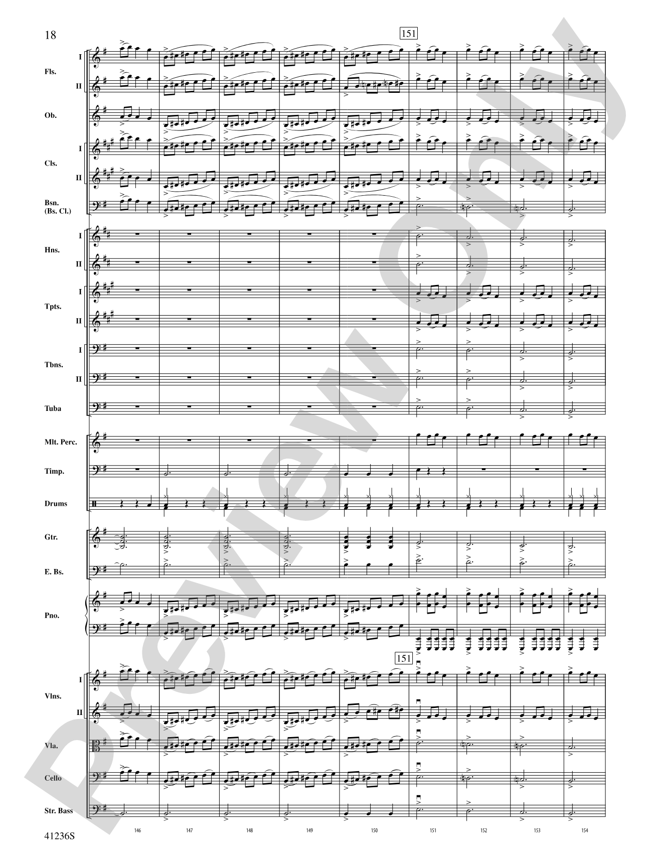 Christmas Eve/Sarajevo 12/24: Full Orchestra Conductor Score & Parts