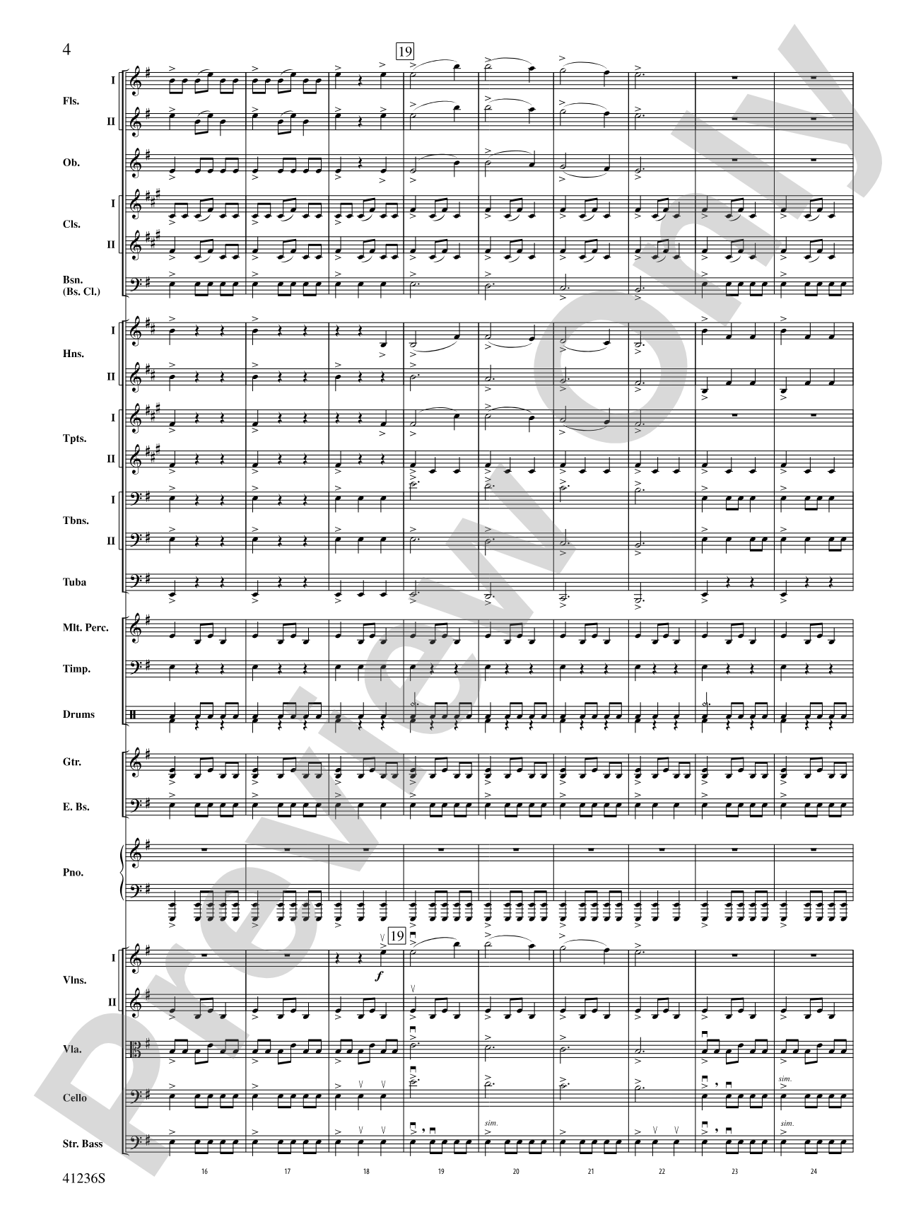 Christmas Eve/Sarajevo 12/24: Full Orchestra Conductor Score & Parts