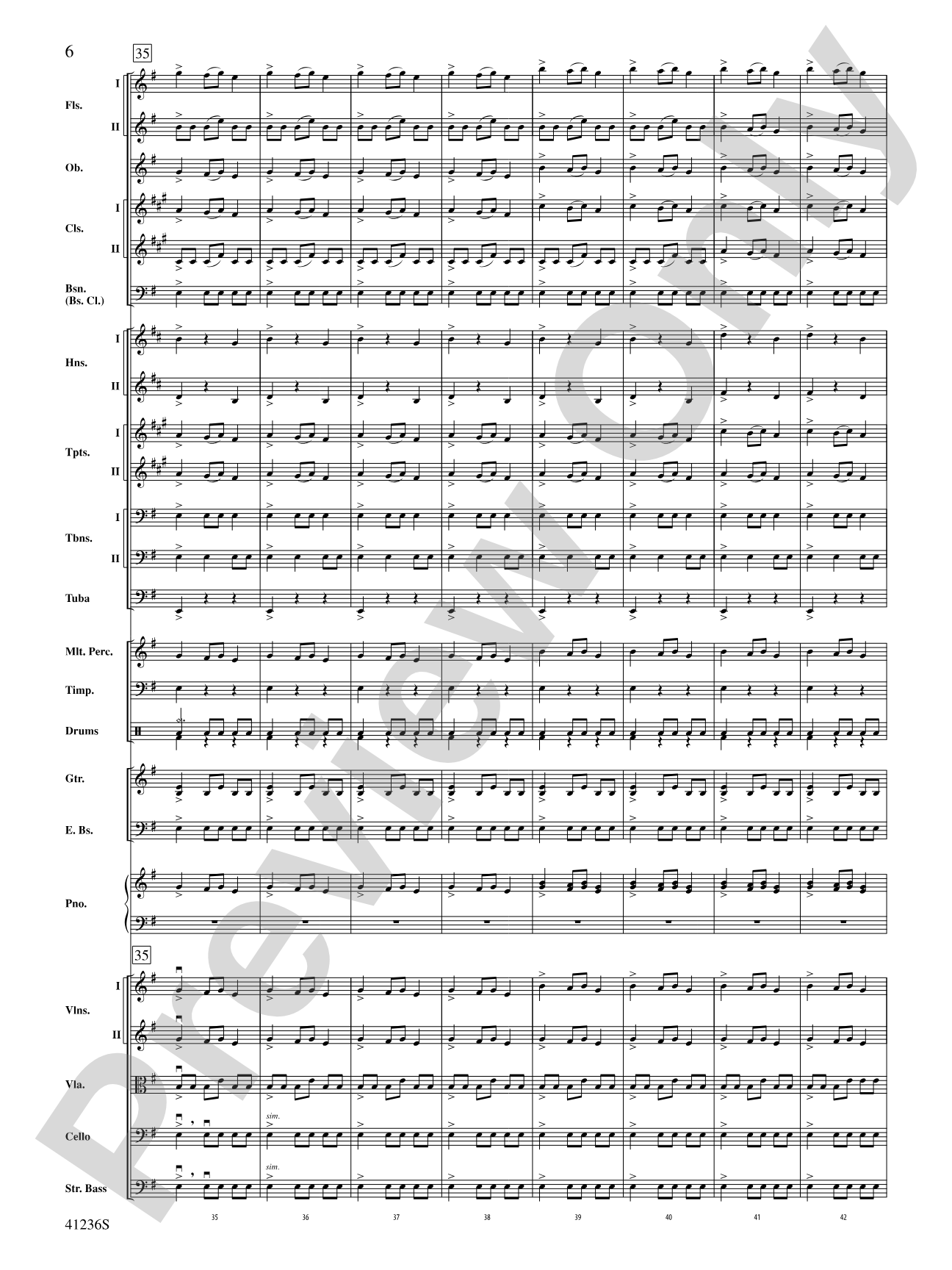Christmas Eve/Sarajevo 12/24: Full Orchestra Conductor Score & Parts