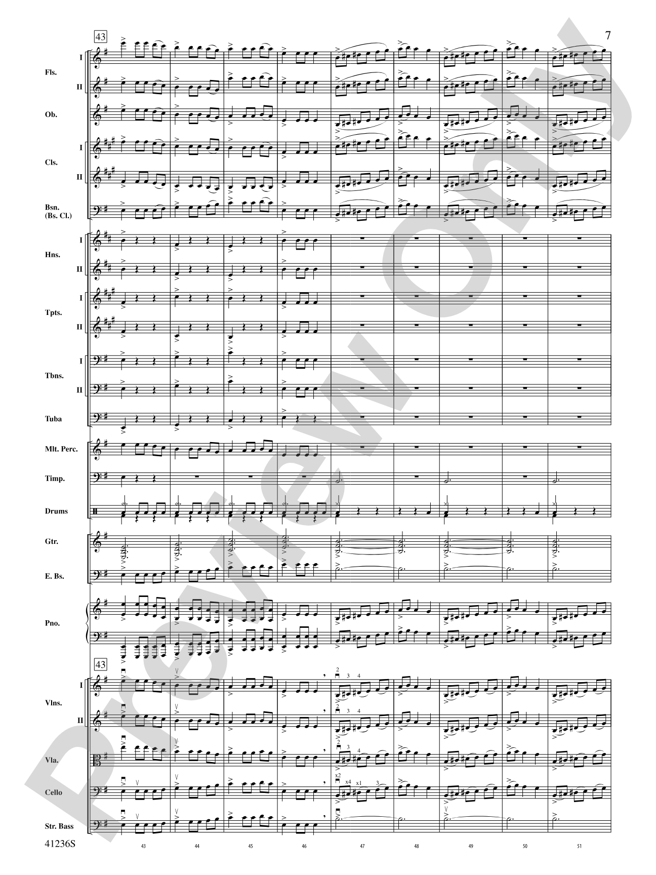 Christmas Eve/Sarajevo 12/24: Full Orchestra Conductor Score & Parts