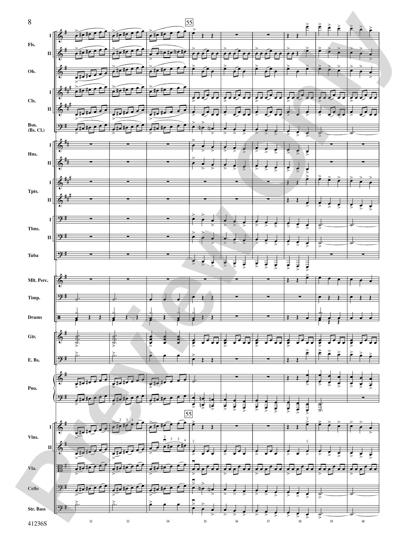 Christmas Eve/Sarajevo 12/24: Full Orchestra Conductor Score & Parts