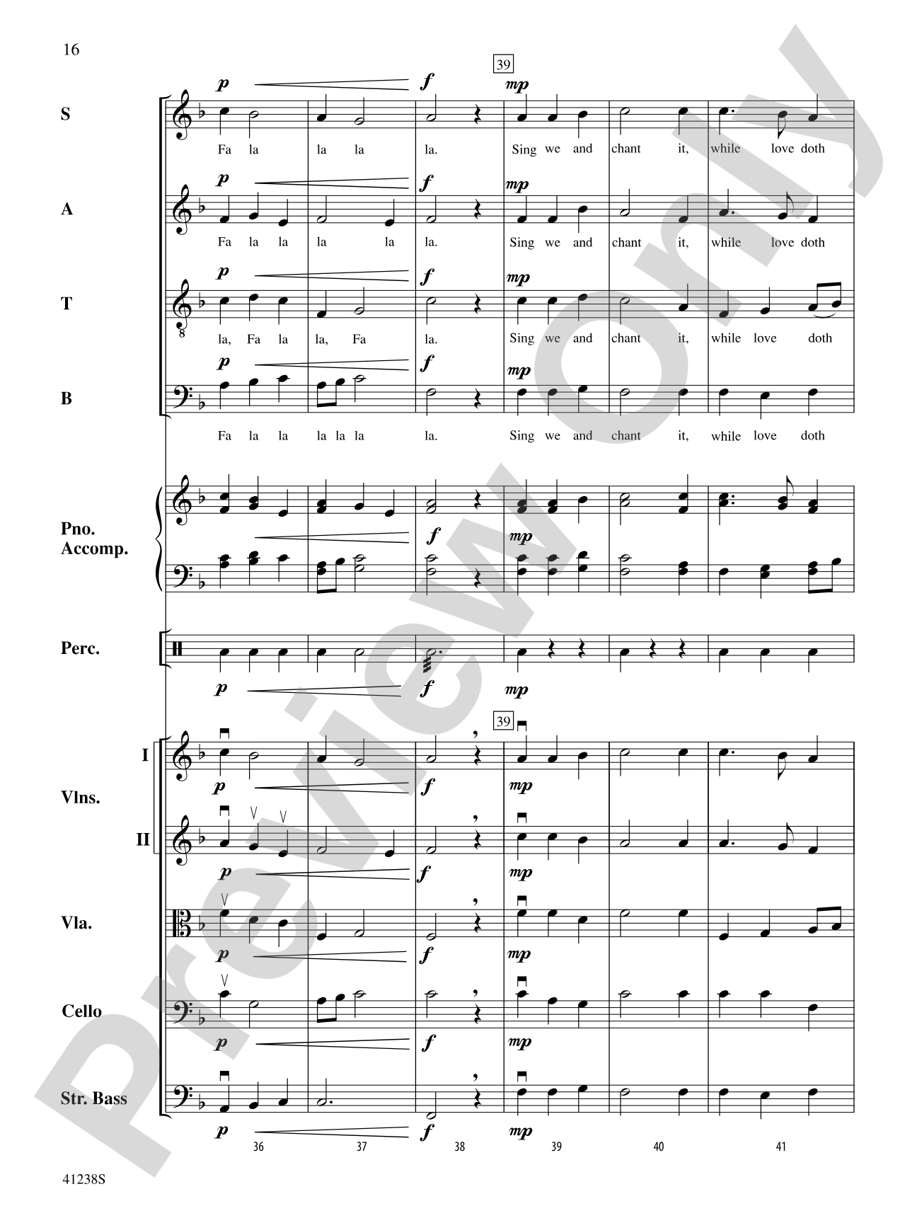 A Suite of Three Madrigals: String Orchestra Conductor Score & Parts