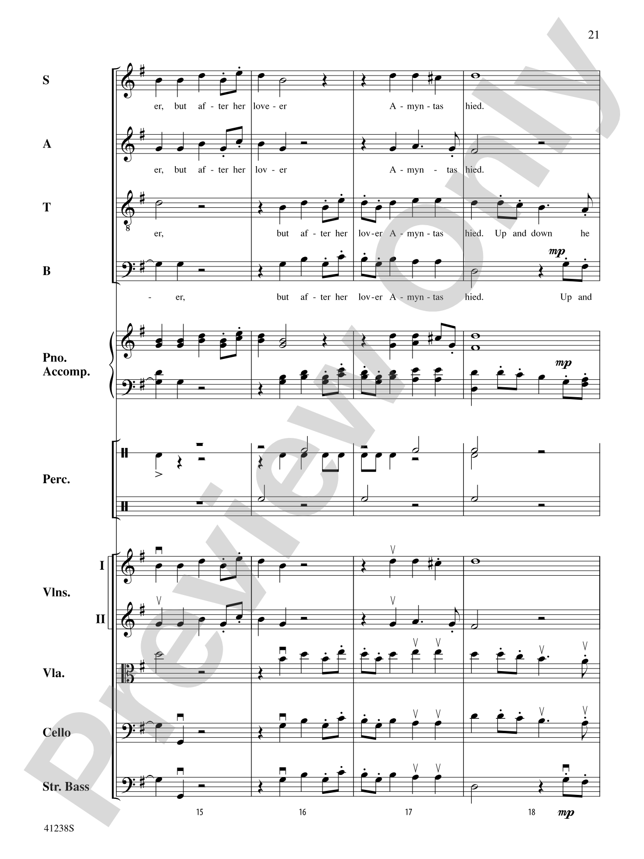 A Suite of Three Madrigals: String Orchestra Conductor Score & Parts