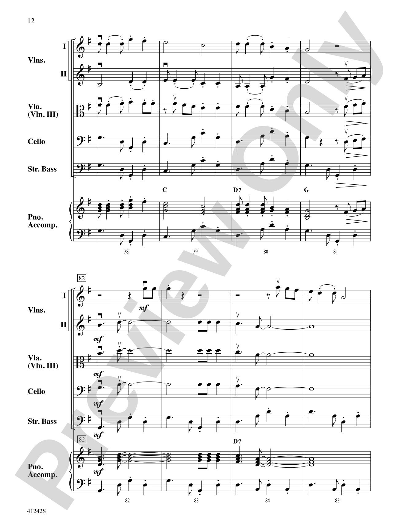 Tango of the Bulldogs: String Orchestra Conductor Score & Parts