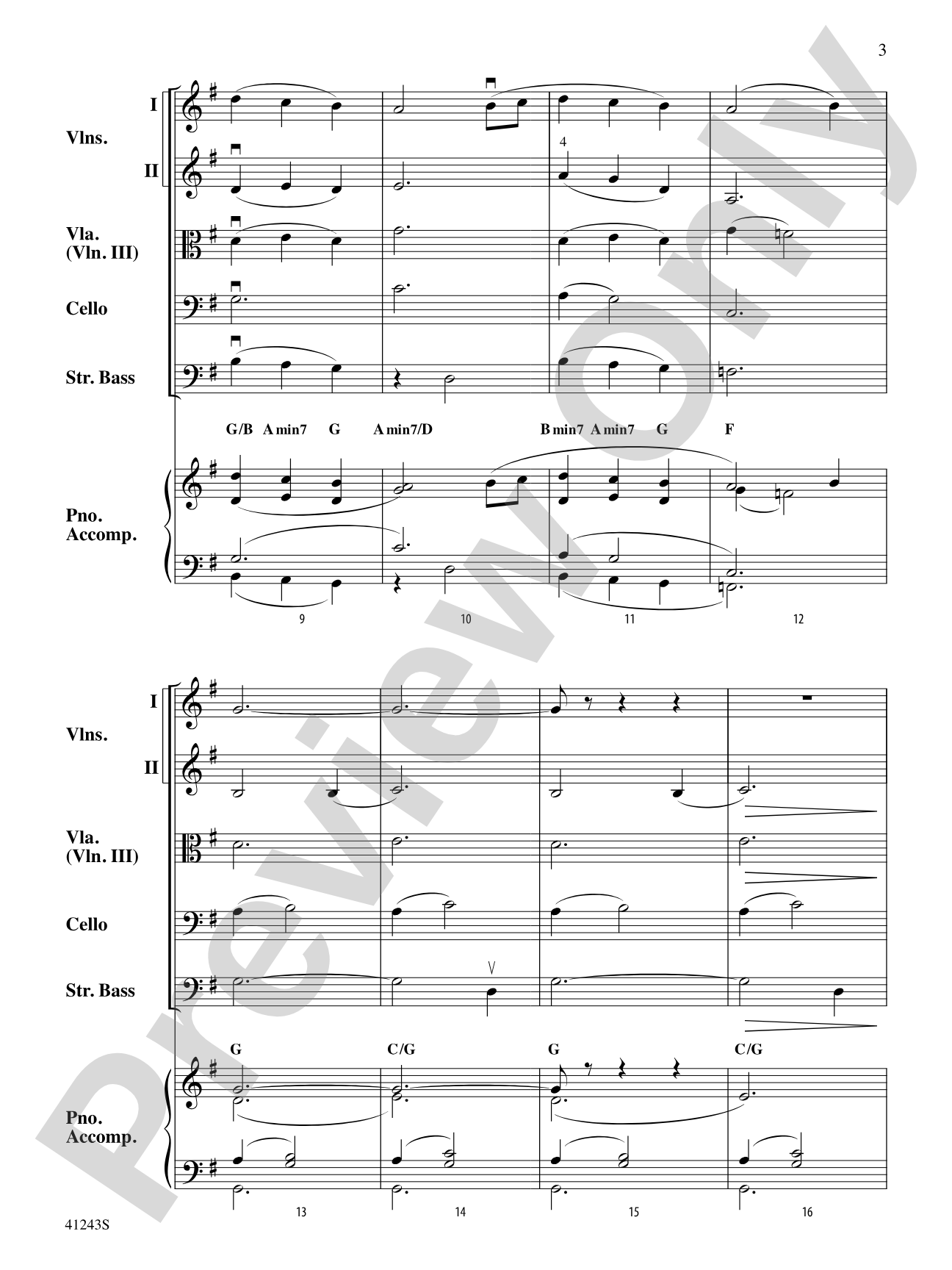 Daydreams: String Orchestra Conductor Score & Parts