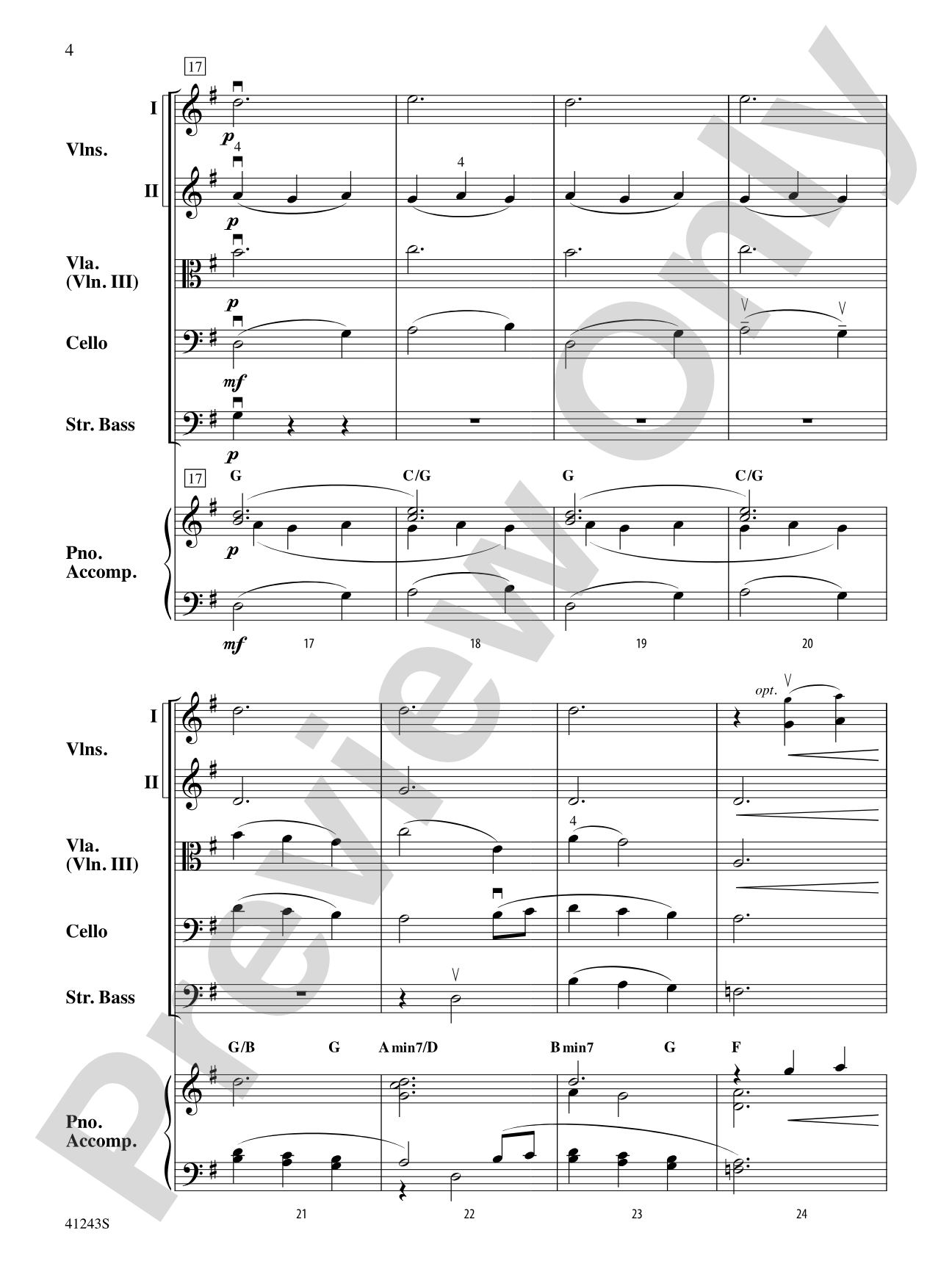 Daydreams: String Orchestra Conductor Score & Parts