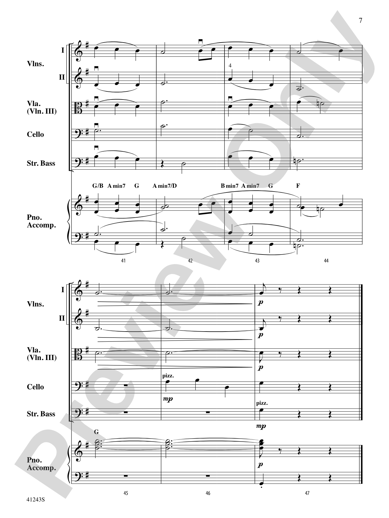 Daydreams: String Orchestra Conductor Score & Parts
