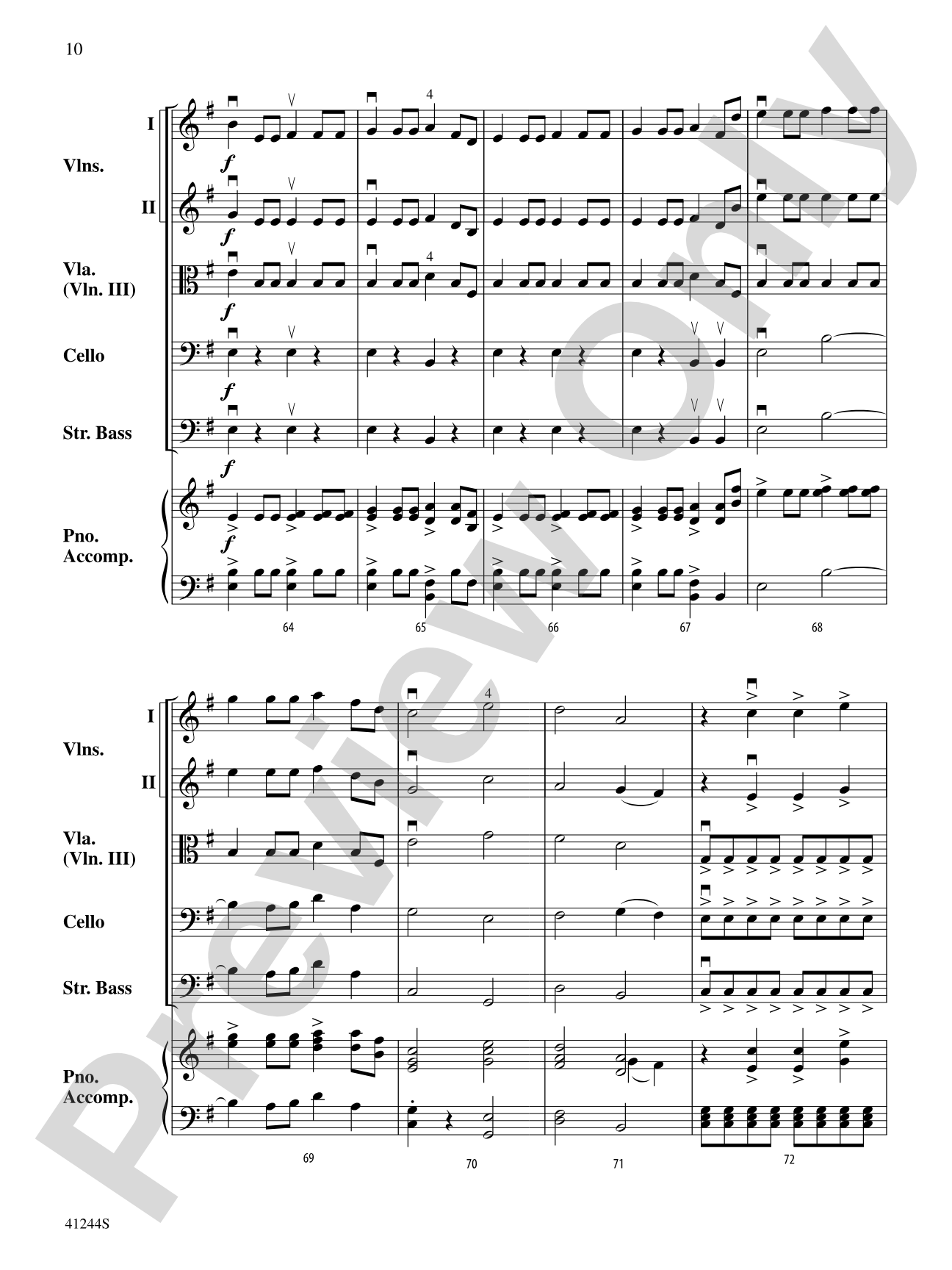Ablaze: String Orchestra Conductor Score & Parts