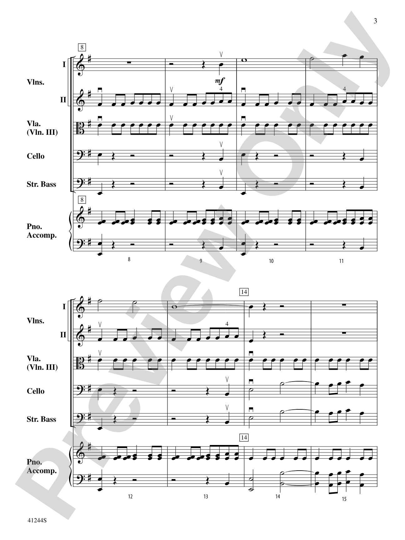 Ablaze: String Orchestra Conductor Score & Parts